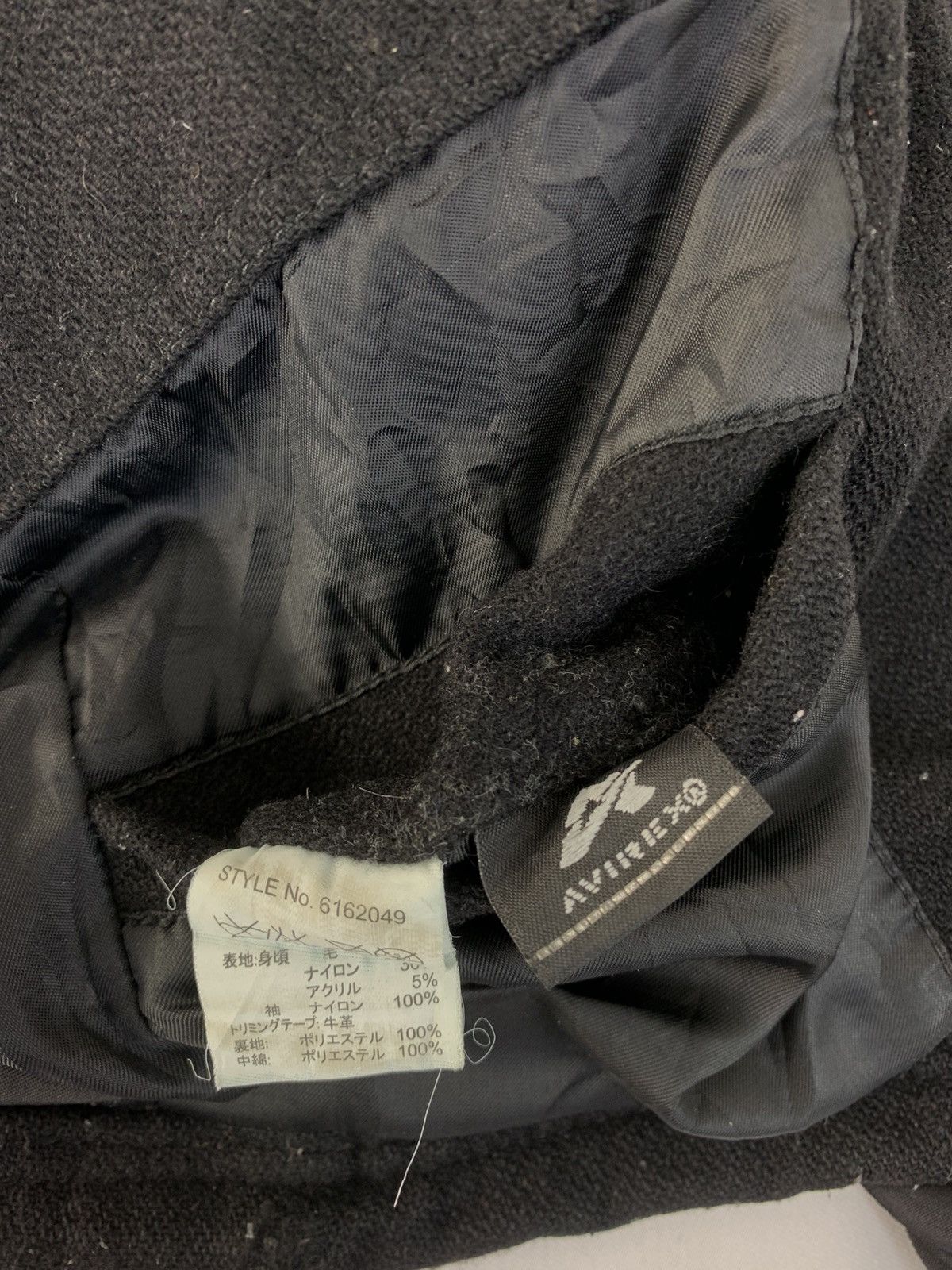 Avirex Vintage Avirex Ltd Military Leather Wool Flight Full Zip Size US S / EU 44-46 / 1 - 7 Thumbnail