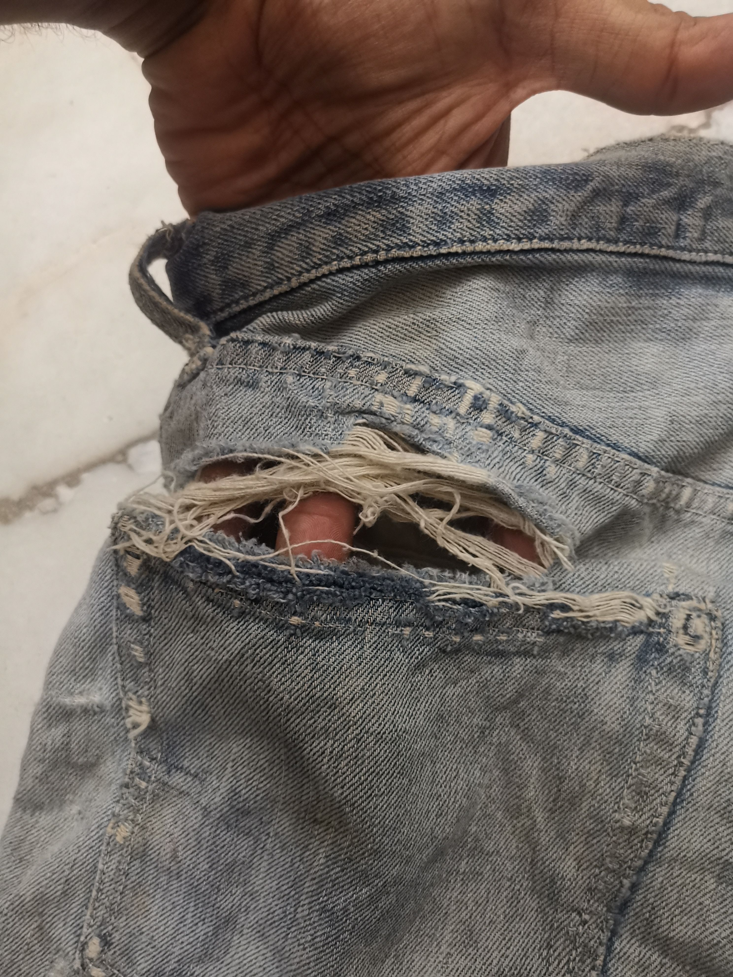 Levi's 50s Vtg Levis 501XX Stamped '... ' Button Hidden Rivets Size US 33 - 9 Thumbnail