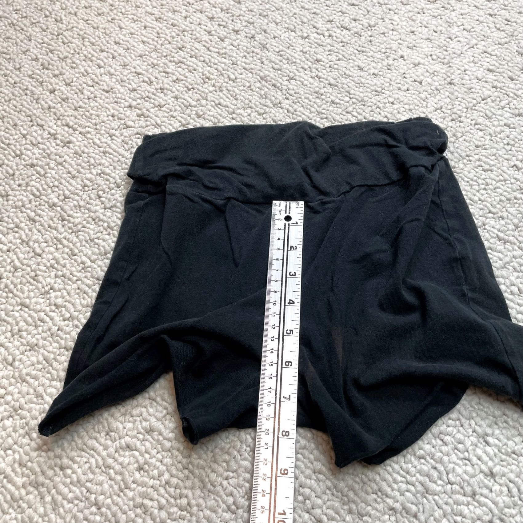 Shein Shein Shorts Juniors XS Black Stretch Casual Solid Cotton 22x3.5 Extra Small Size 26" / US 2 / IT 38 - 6 Thumbnail