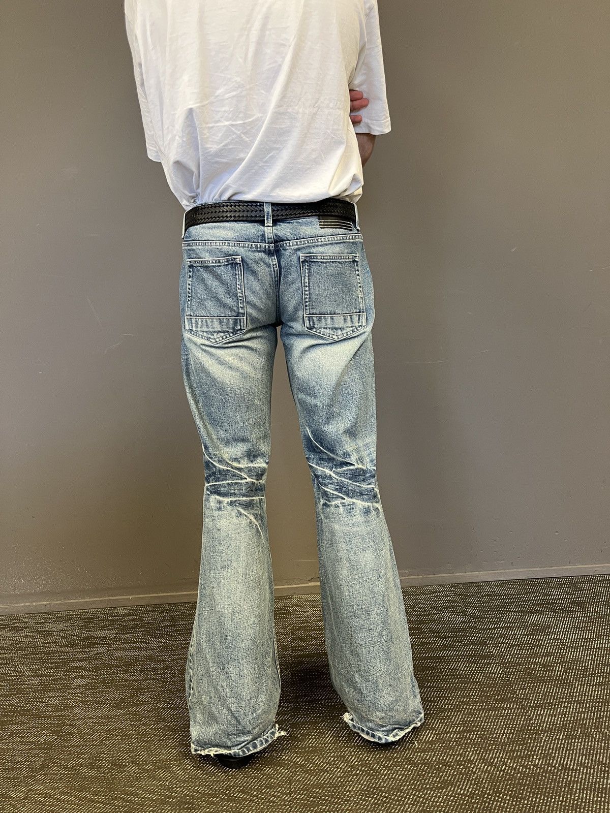 Fax Copy Express “000” Slim Flared Jeans Size 32" / US 10 / IT 46 - 7 Thumbnail