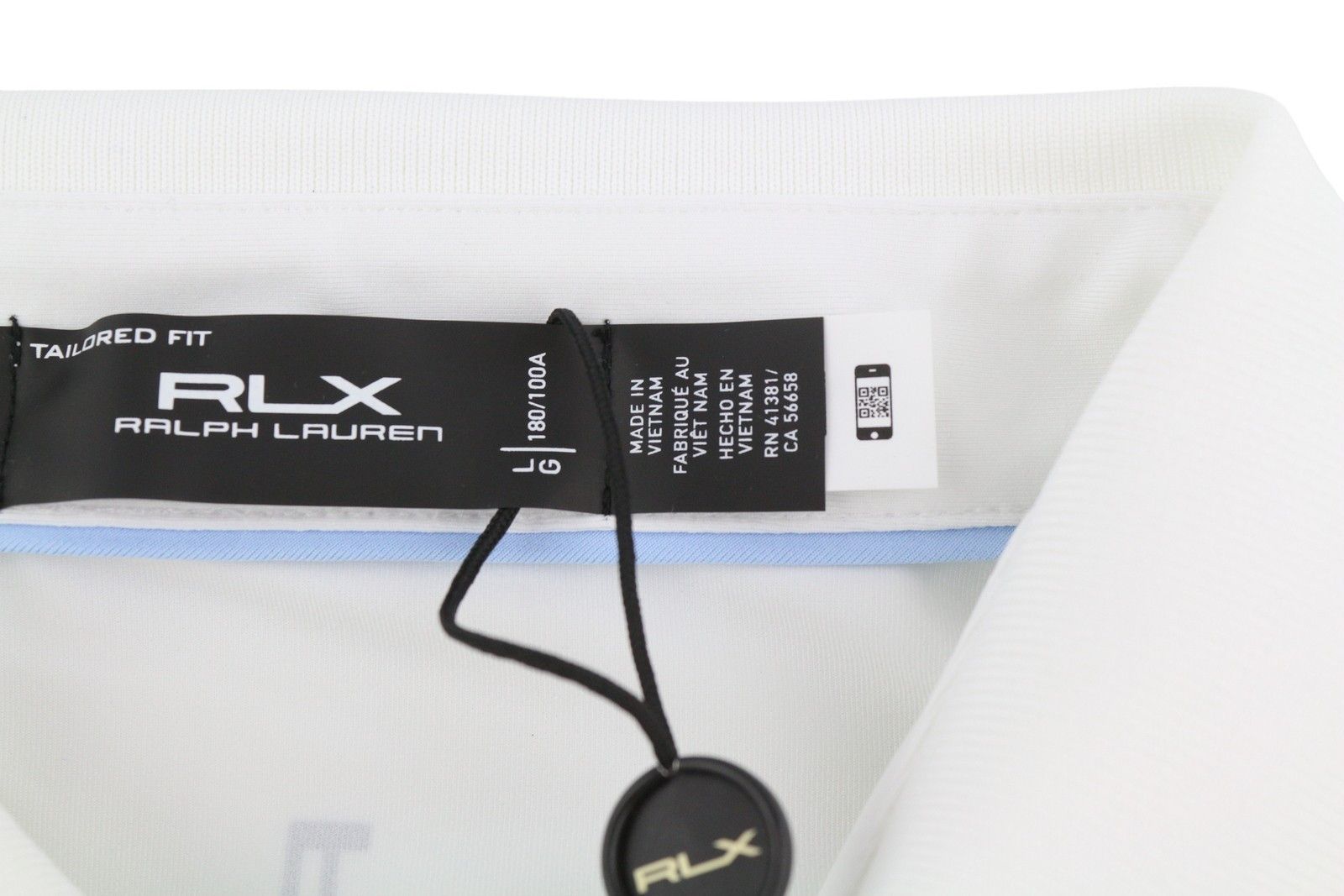 RLX Ralph Lauren GOLF L White Wicking Tee 84503 Size US L / EU 52-54 / 3 - 5 Thumbnail