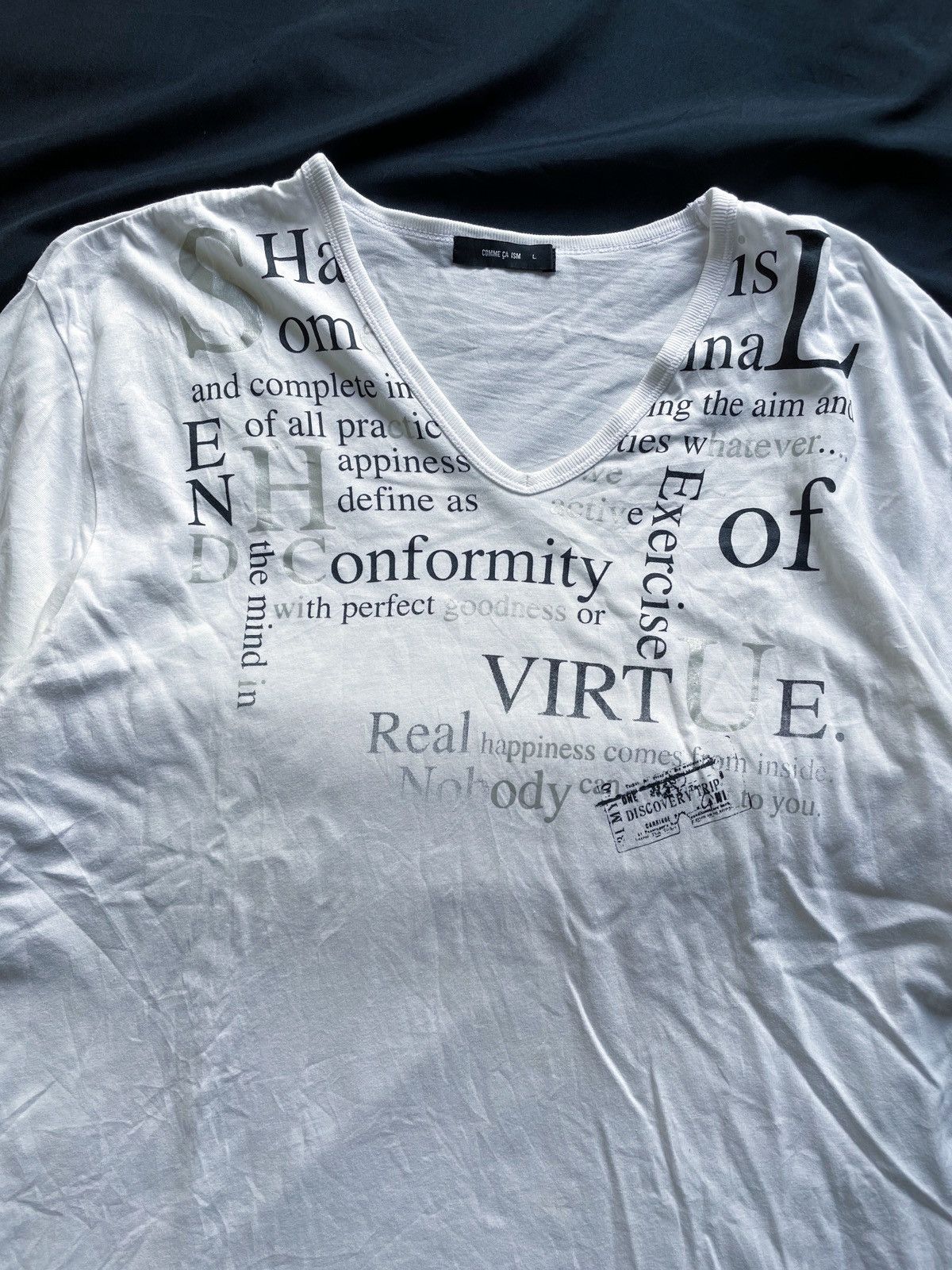 Japanese Brand JAPANESE COMME CA ISM CONFORMITY TEE Size US L / EU 52-54 / 3 - 2 Thumbnail