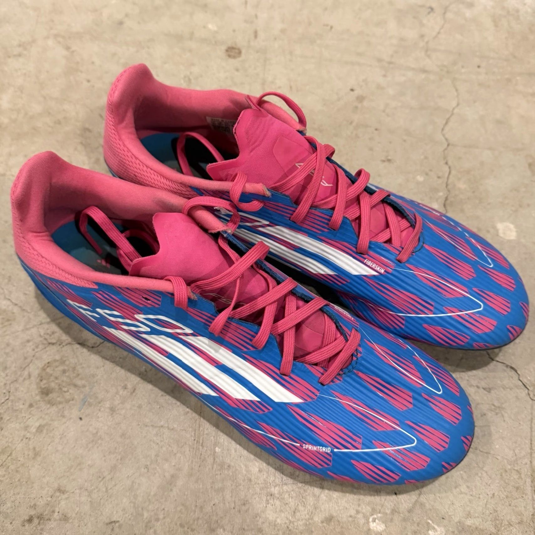 Adidas adidas adizero F50 League FG MG Blue Pink Men’s Soccer Cleats Sz 11 IE0603 Size US 11 / EU 44 - 2 Thumbnail