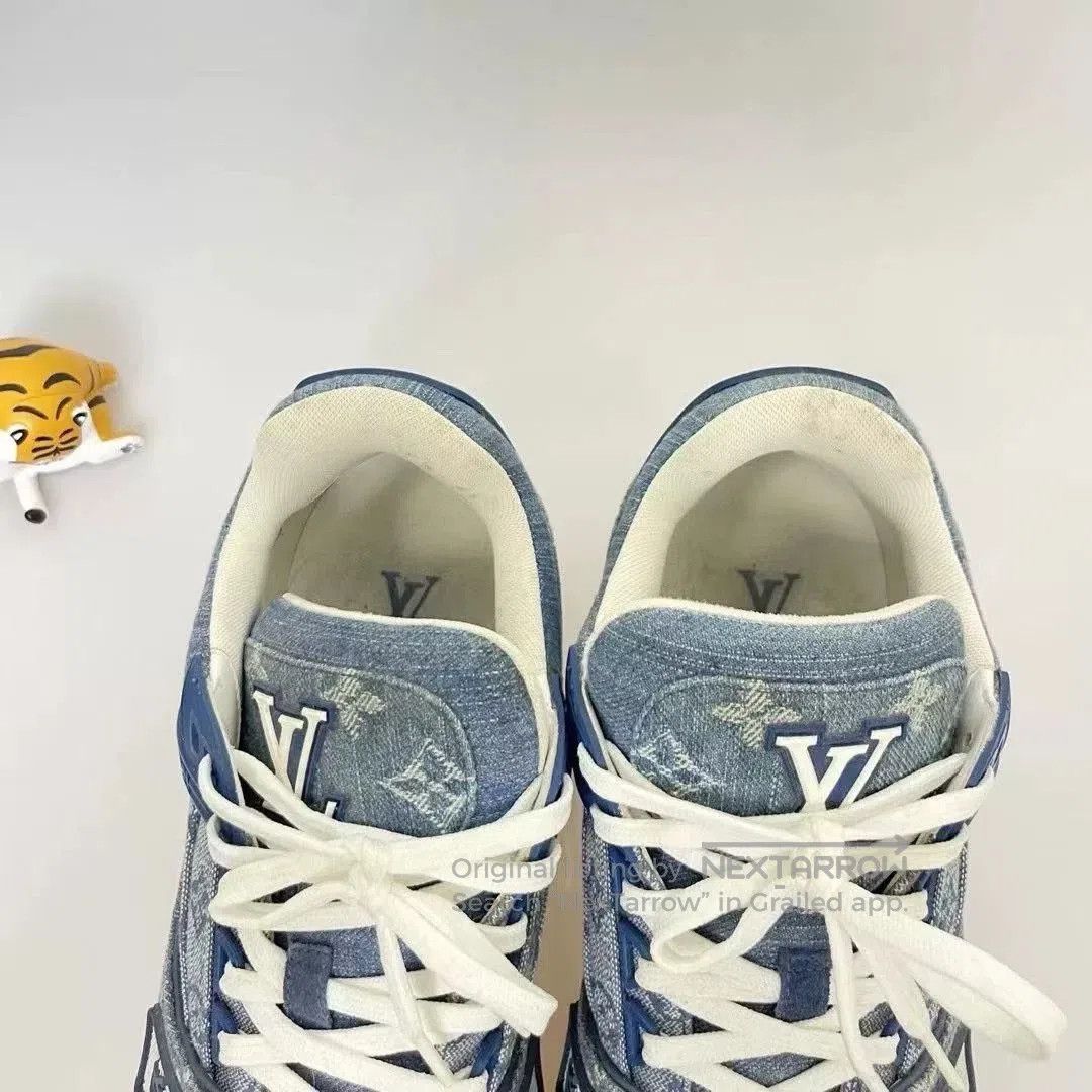 Louis Vuitton LV Trainer Denim Blue. Size US 9.5 / EU 42-43 - 7 Thumbnail