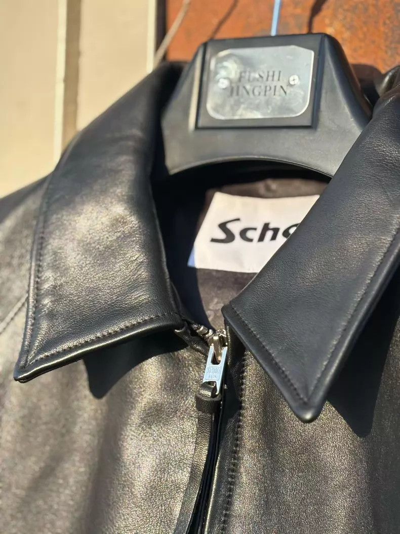 Schott Schott Leather coat Size US L / EU 52-54 / 3 - 6 Thumbnail