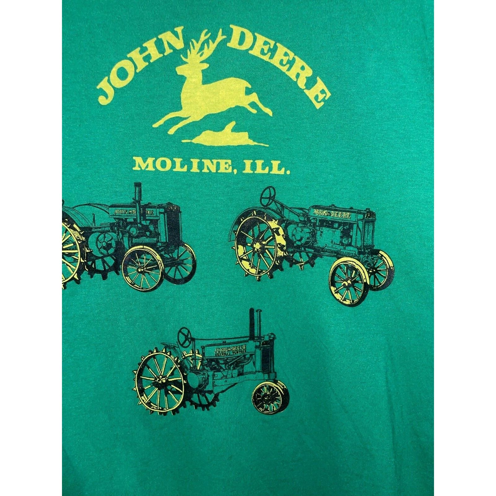 John Deere Vintage John Deere Shirt Moline Illinois Tractor Tee 80s XL Size US L / EU 52-54 / 3 - 3 Thumbnail