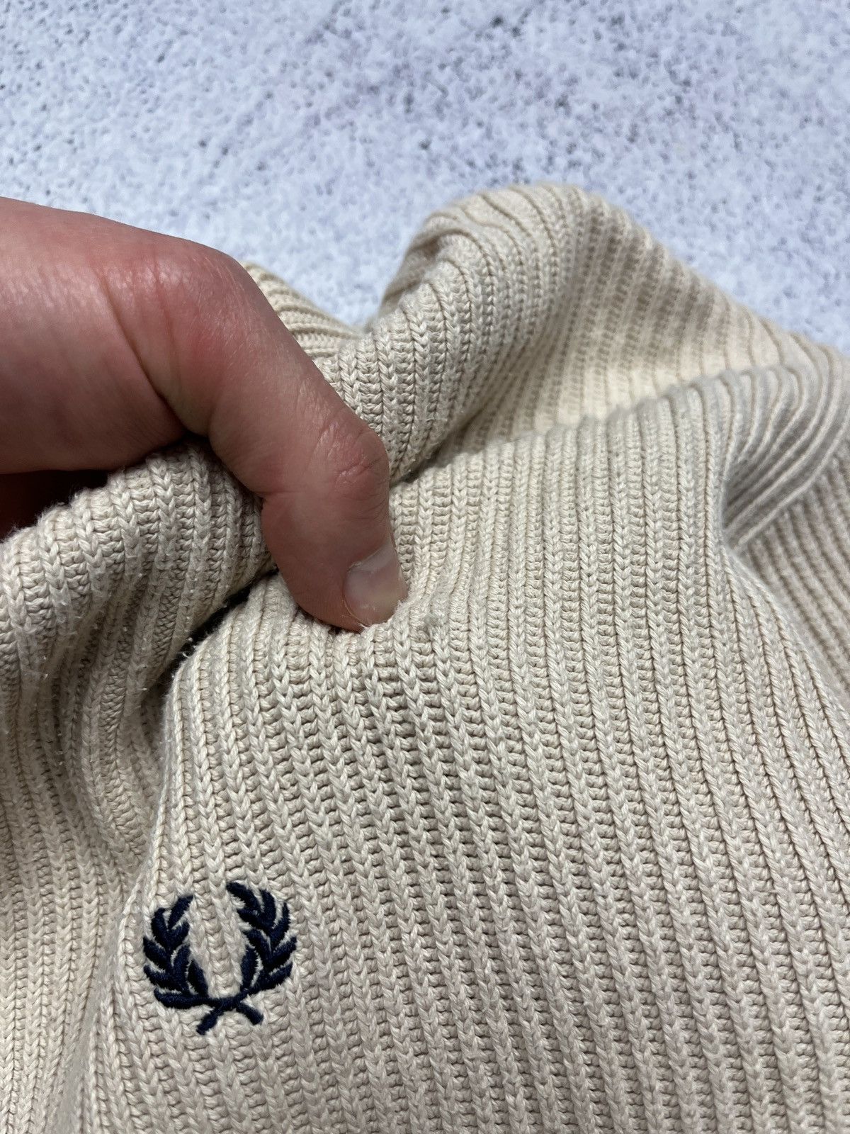 Fred Perry Vintage Fred Perry Heavy Knit Crew Neck Boxy Sweater Y2k Size US M / EU 48-50 / 2 - 5 Thumbnail