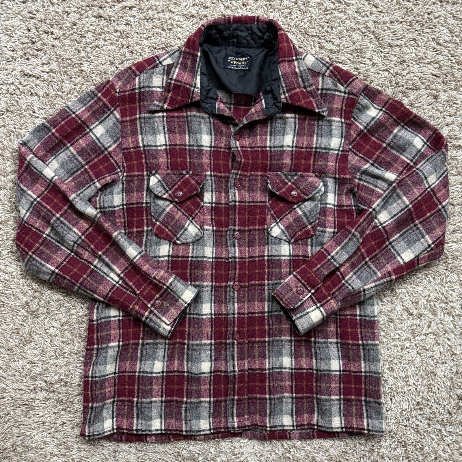Vintage Vintage Brewster Wool Plaid Flannel Button Up LS Shirt Size US M / EU 48-50 / 2 - 1 Thumbnail