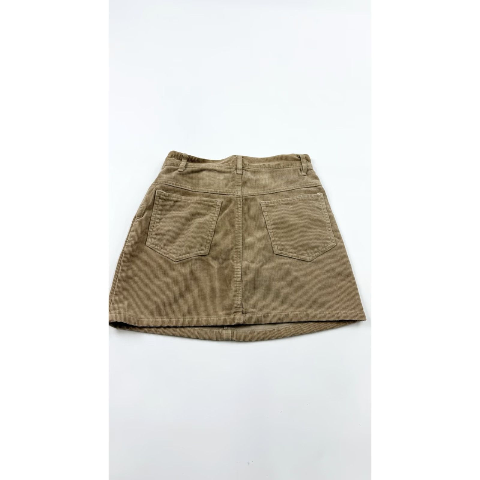 Etro J. Galt Mini Skirt Women’s Small Beige Corduroy Y2K Retro Casual Pockets Size 28" / US 6 / IT 42 - 4 Thumbnail