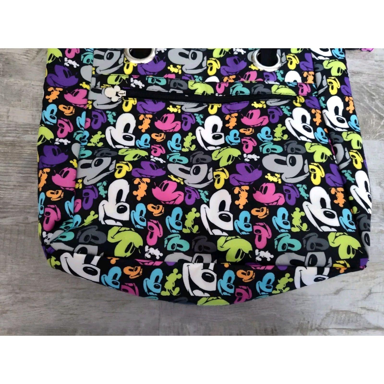 Disney Disney Parks Authentic Mickey Pop Art Tote Womens Large Multicolor Nylon Shoulder Bag Size ONE SIZE - 2 Thumbnail