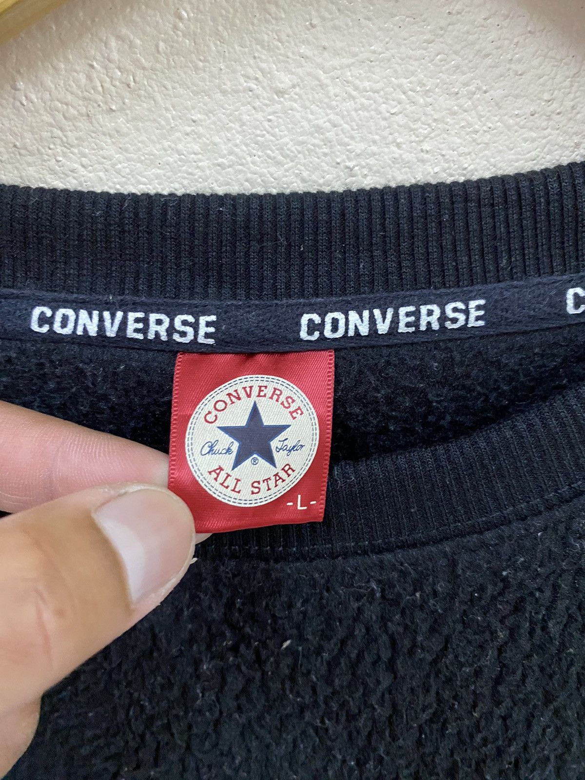 Converse Vtg Converse Fleece Black Size US L / EU 52-54 / 3 - 10 Thumbnail