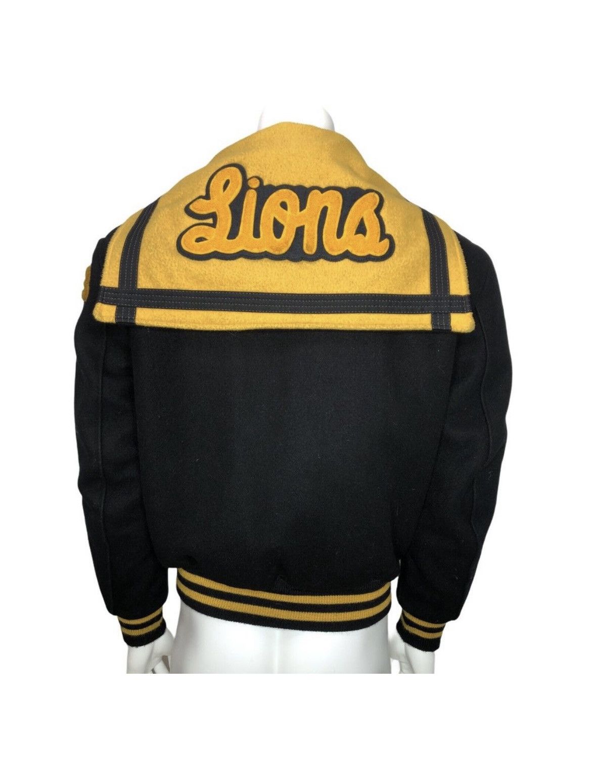 Vintage MEGA RARE! Vintage VARSITY Sailor Jacket Wool 1993 Lions Size US XL / EU 56 / 4 - 4 Thumbnail