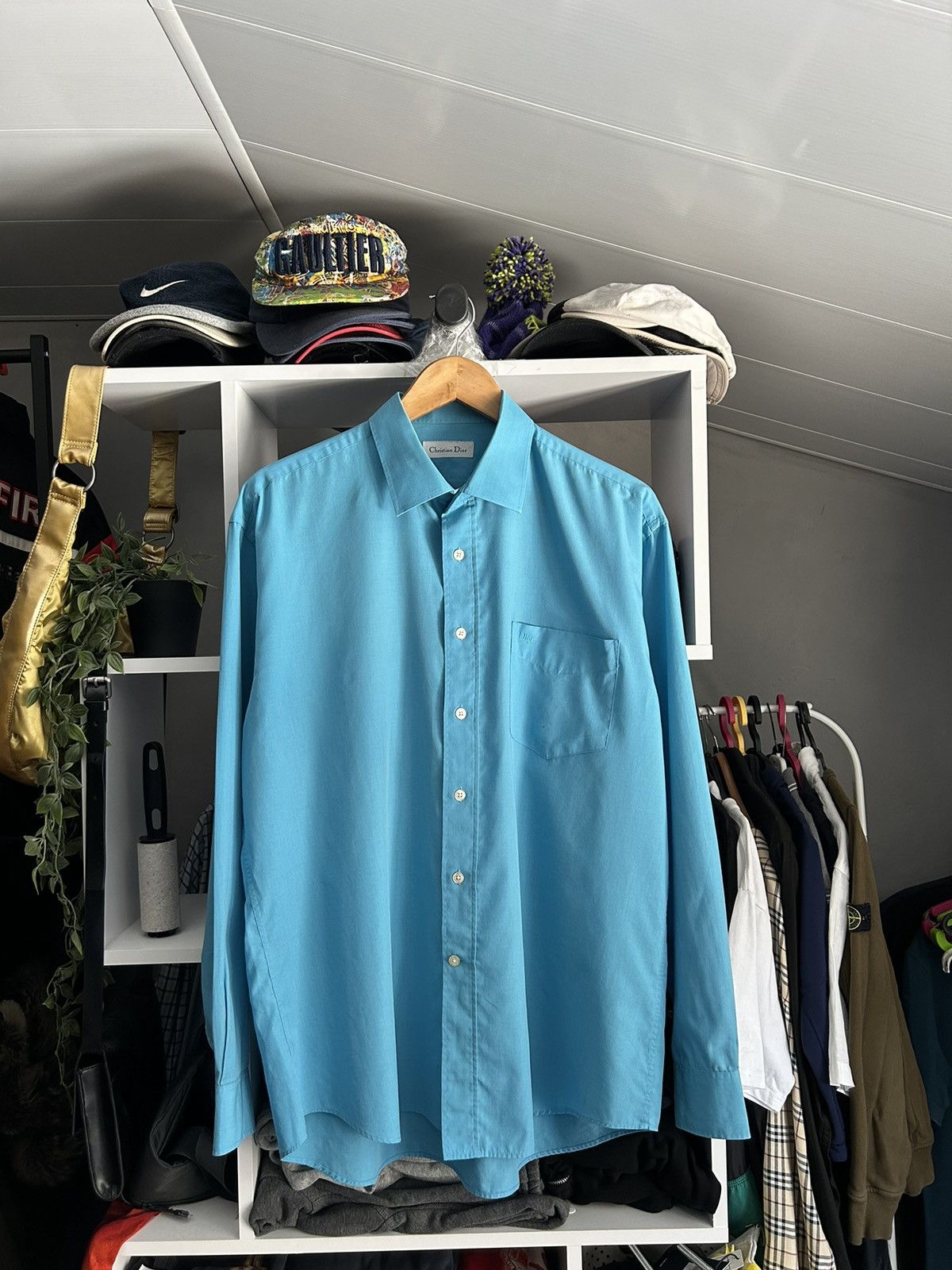 Dior × Vintage Vintage Christian Dior classic shirt logo Size US XL / EU 56 / 4 - 1 Thumbnail