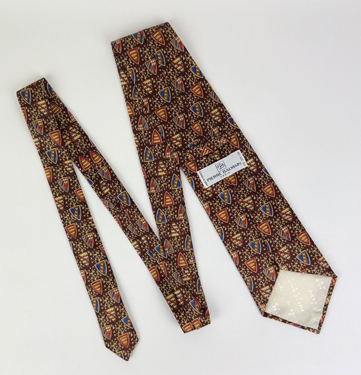 Pierre Balmain Pierre Balmain Paris 100% silk Tie Necktie for Top Luxury Size ONE SIZE - 4 Thumbnail