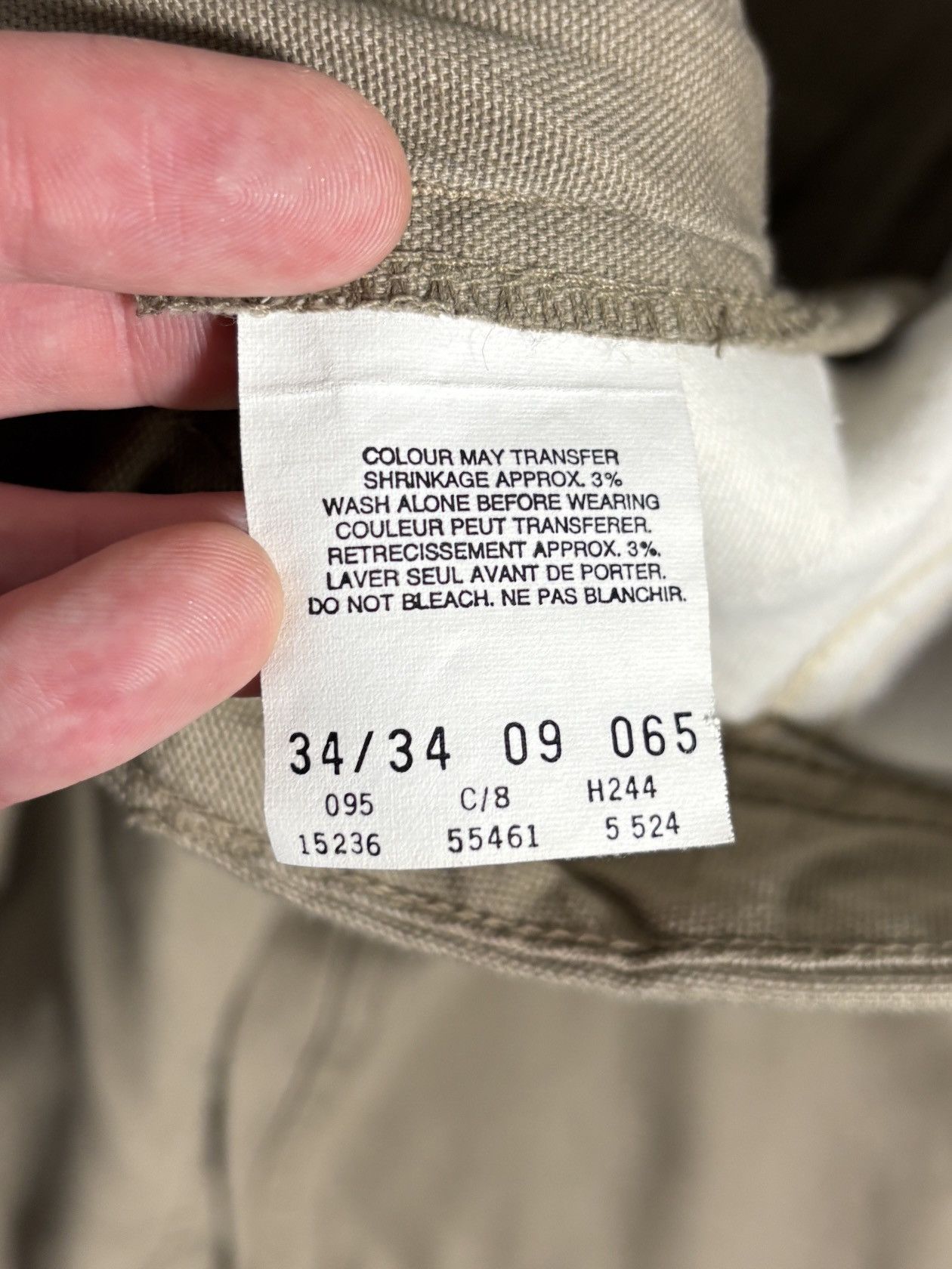Levi's 1990s Vintage Levi’s Silver Tab Cargo Pants Baggy Tan Canada Size US 36 / EU 52 - 8 Thumbnail