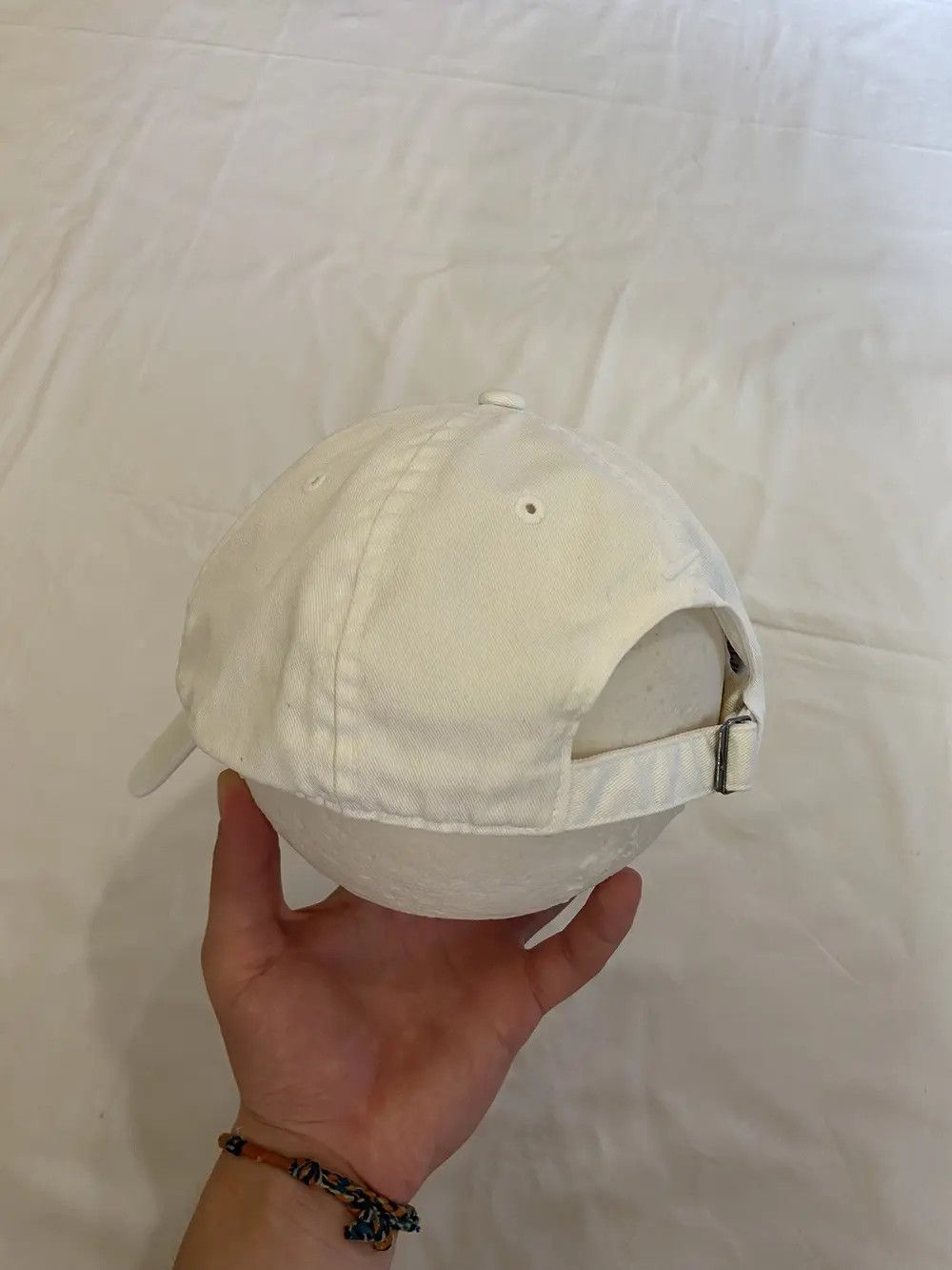 Nike VINTAGE 90’S NIKE SWOOSH HAT CAP Y2K JAPANESE SKATE DRILL Size ONE SIZE - 3 Thumbnail