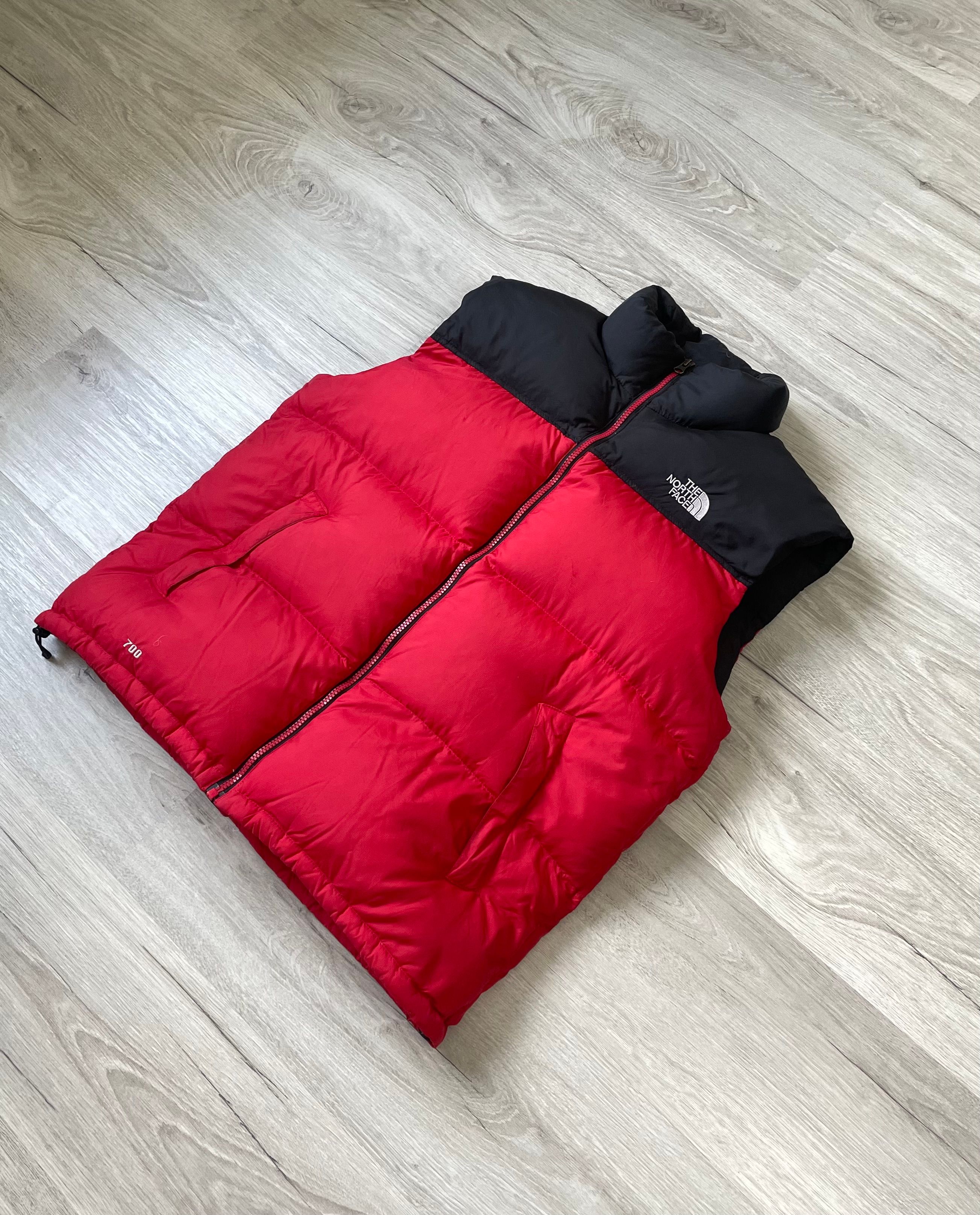 Pre-owned Outdoor Life X The North Face Men's The North Face 700 Puffer Jacket Vest Size:l In Red