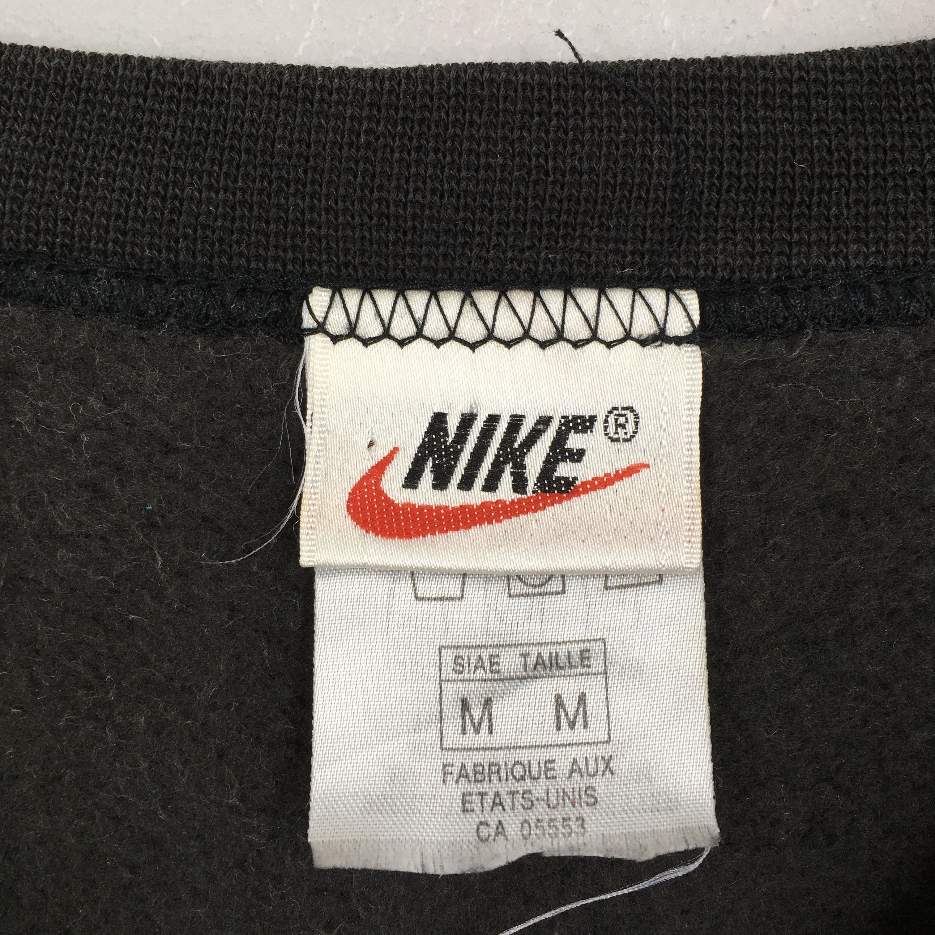 Nike Vintage Y2K Nike Swoosh Black Sweatshirt Medium Size US M / EU 48-50 / 2 - 5 Thumbnail