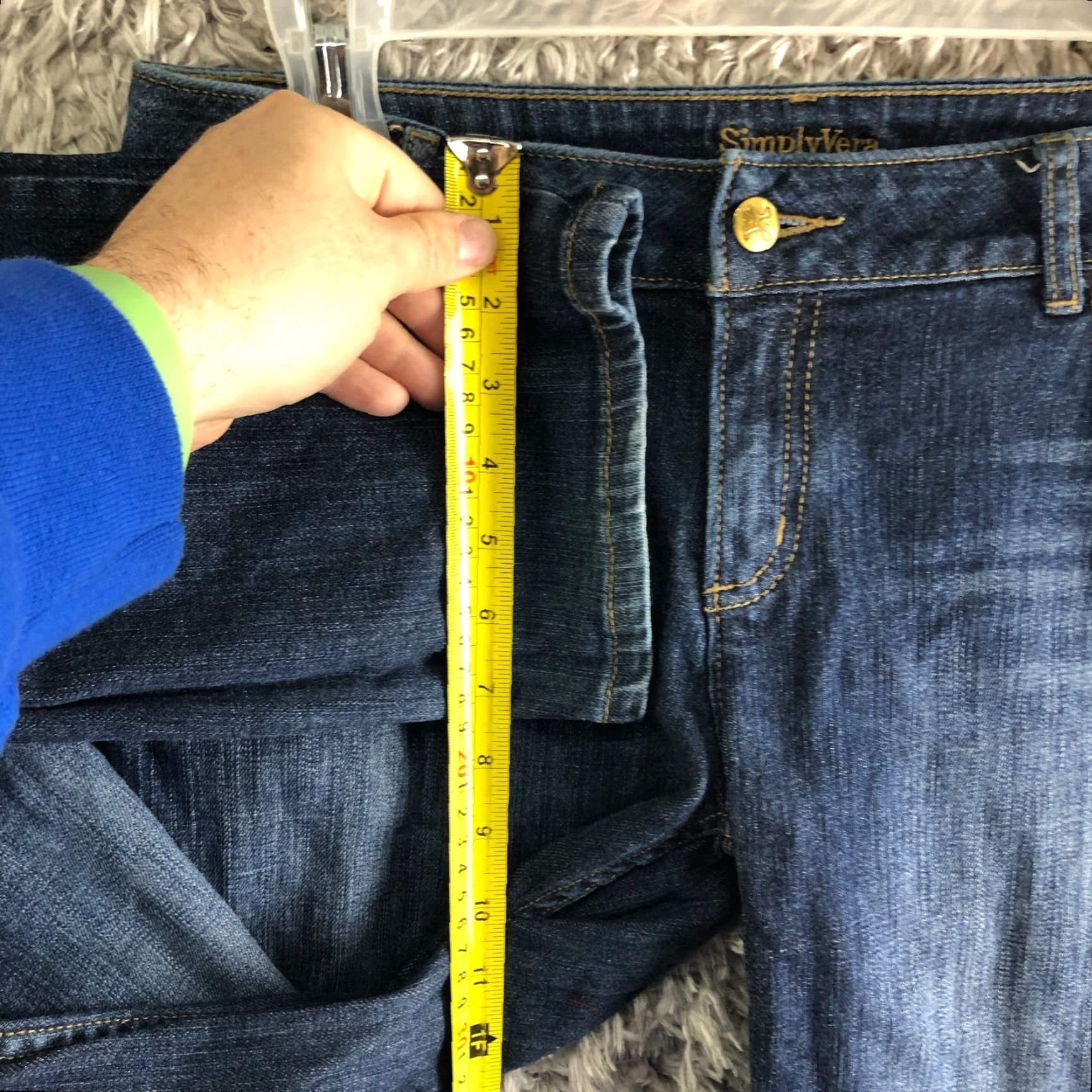 Vera Wang Vera Wang Womens Jeans Mid Rise Straight Leg 6 Medium Wash Blue Denim Size 28" / US 6 / IT 42 - 4 Thumbnail