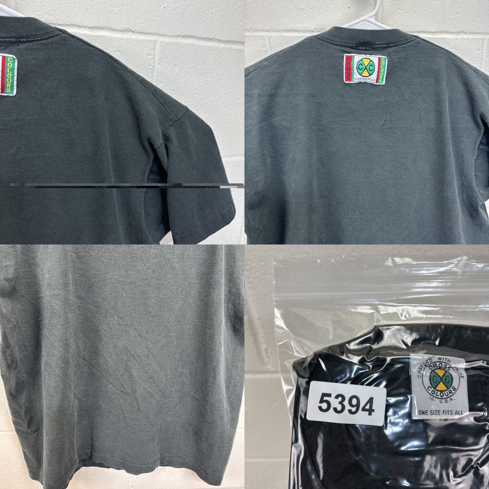 Vintage VINTAGE Cross Colours T Shirt XL Black Crew Neck Short Sleeve Men Size US XL / EU 56 / 4 - 10 Thumbnail
