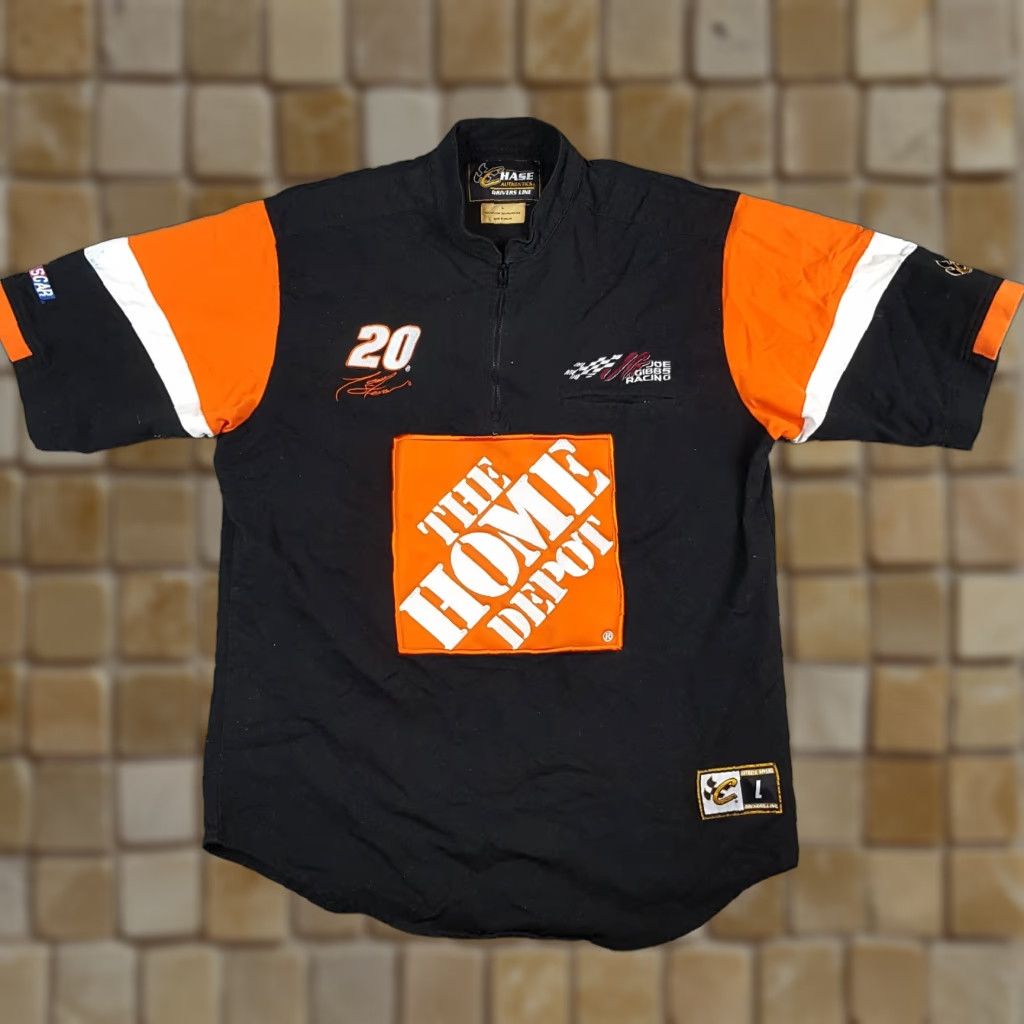 Chase Authentics VINTAGE Tony Stewart Home Depot Racing NASCAR 1/4 Zip Men's Size L Retro Race T Shirt Size US L / EU 52-54 / 3 - 1 Thumbnail