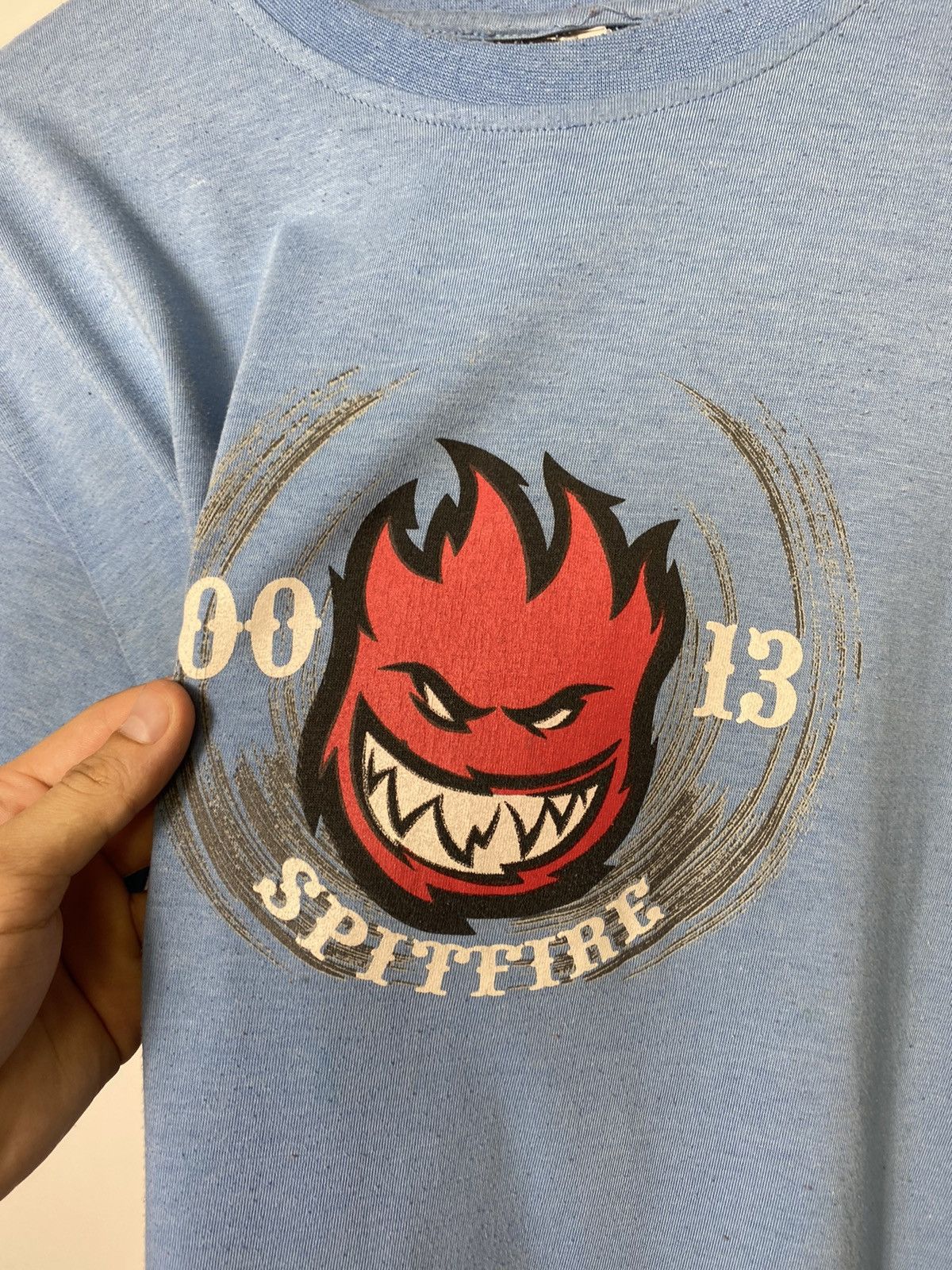 Spitfire Vintage 90s Spitfire Script Sun T-shirt Tee Size US L / EU 52-54 / 3 - 5 Thumbnail