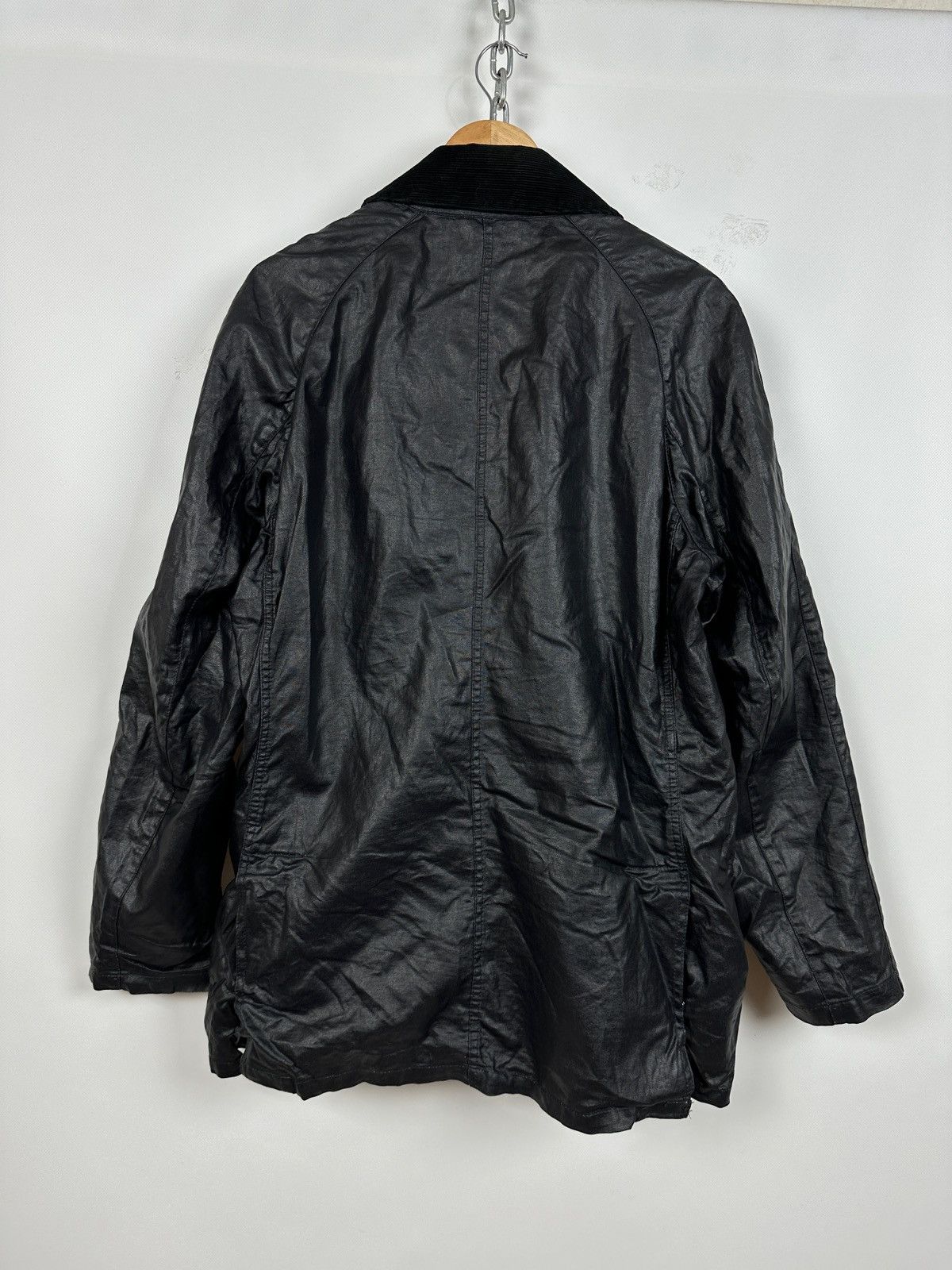 Barbour Barbour Black Keats Linen/Polyurethane Coated Jacket Size US L / EU 52-54 / 3 - 9 Thumbnail