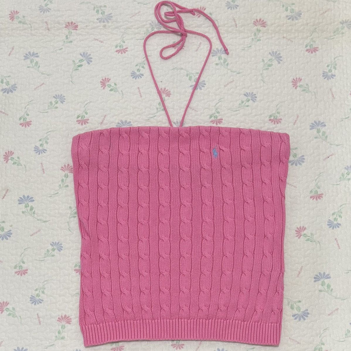 Polo Ralph Lauren Polo Ralph Lauren Cable Knit Tube Top Size L / US 10 / IT 46 - 1 Thumbnail