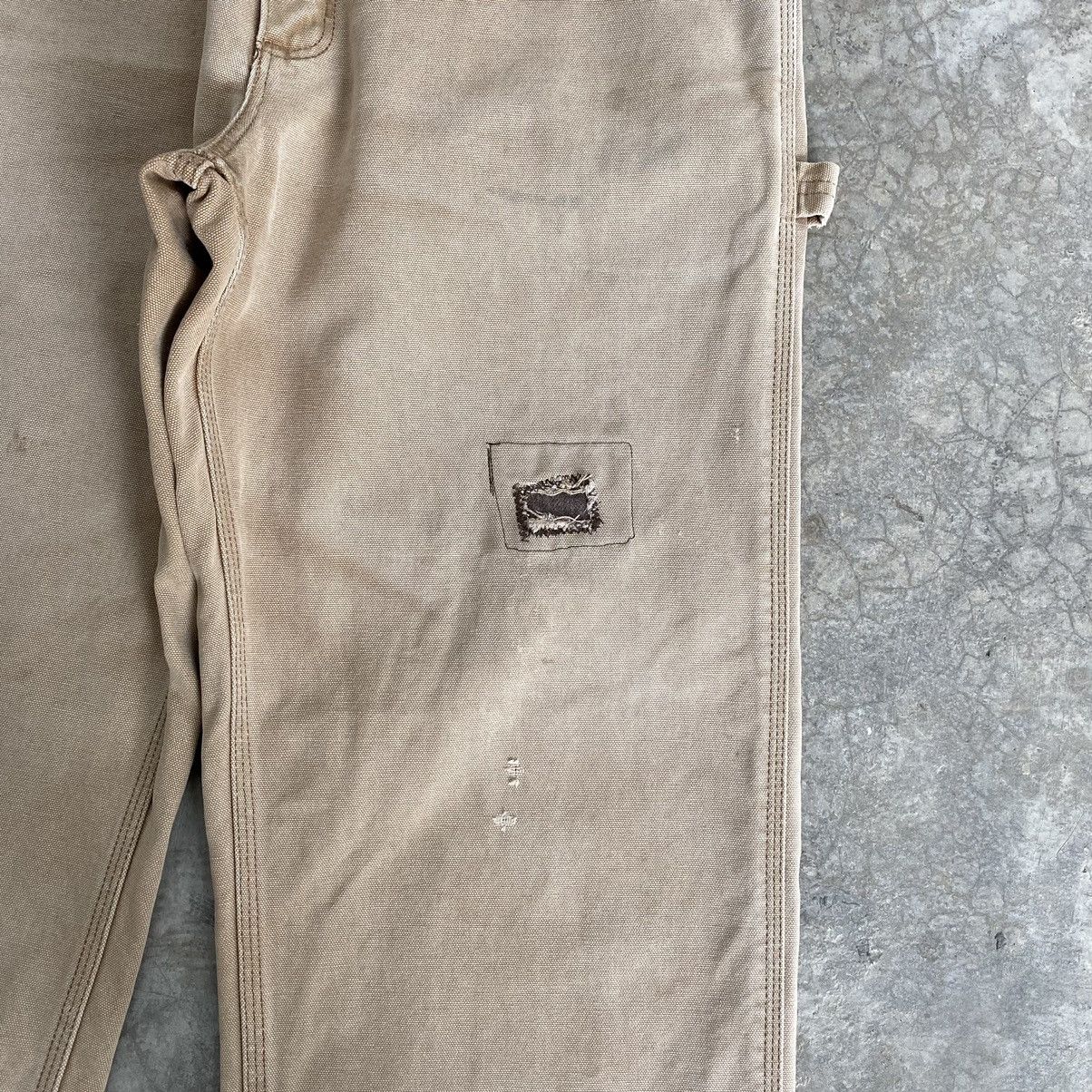 Carhartt Vintage Carhartt Faded Tan Repaired Carpenter Work Pants Size US 32 / EU 48 - 9 Thumbnail