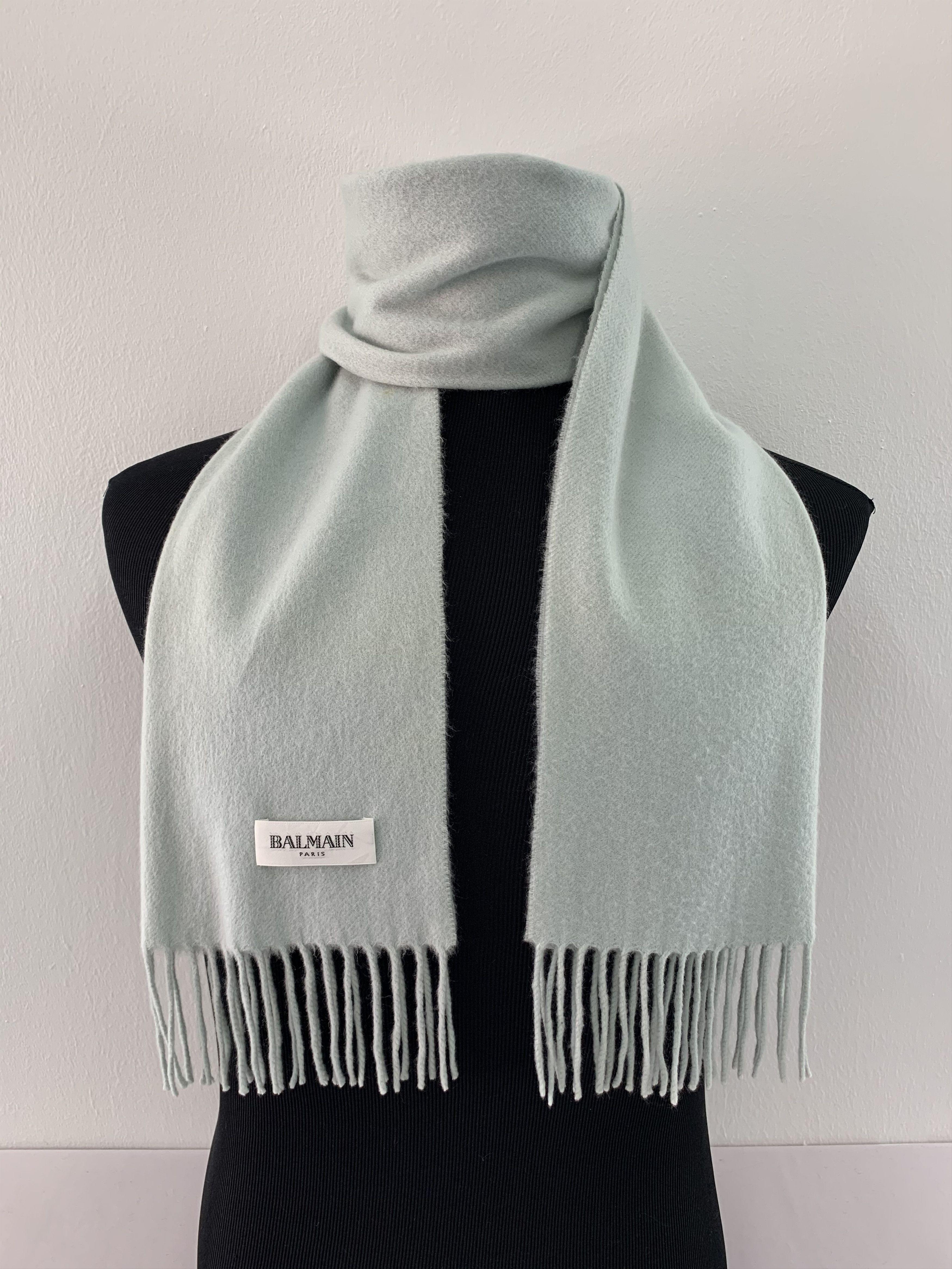 Balmain Balmain Scarf Wool Muffler Neck Wrap BL4321 Size ONE SIZE - 1 Thumbnail