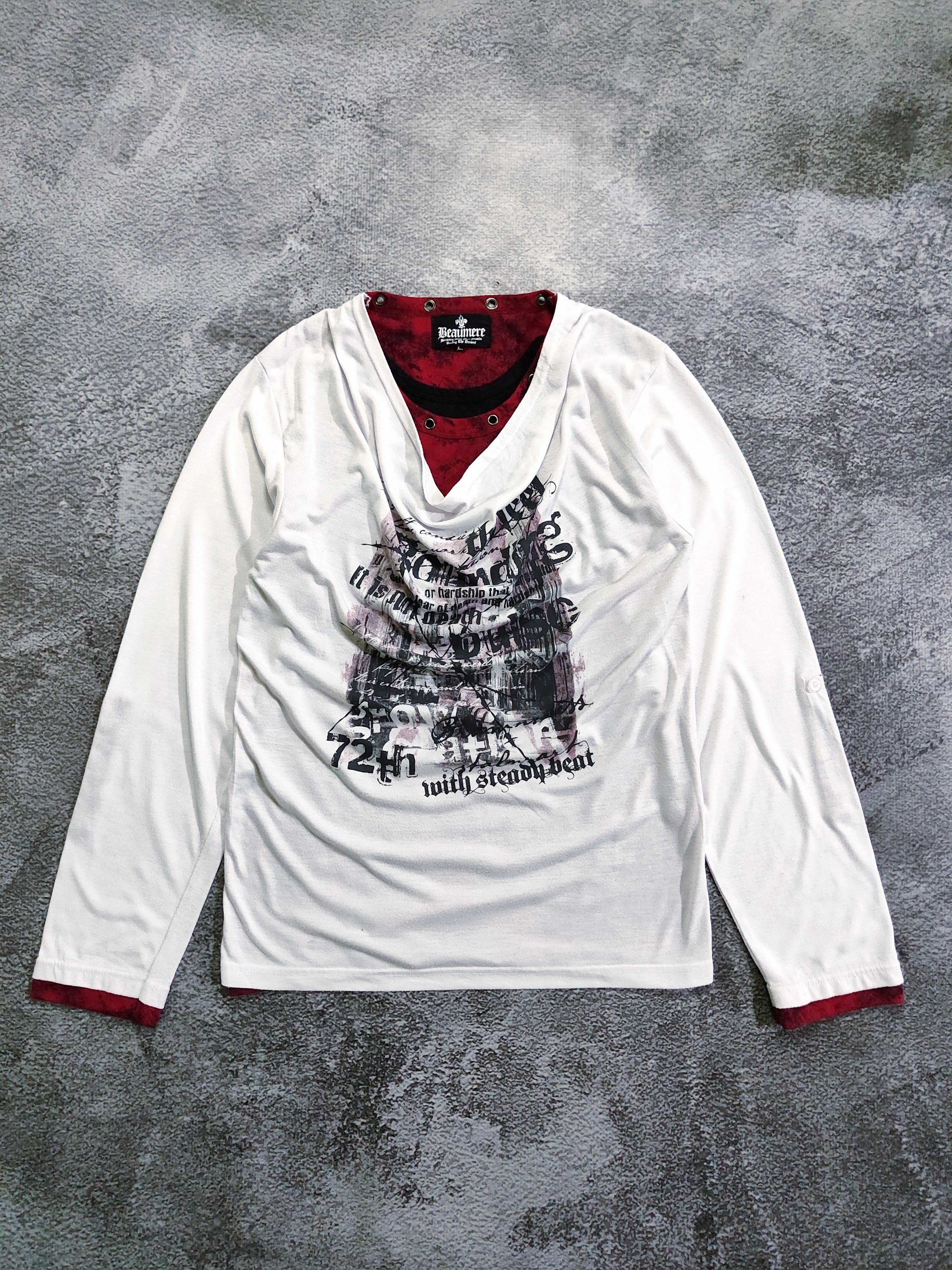 Japanese Brand Vintage Y2k Beaumere Double Layer Long sleeve Size M / US 6-8 / IT 42-44 - 1 Thumbnail