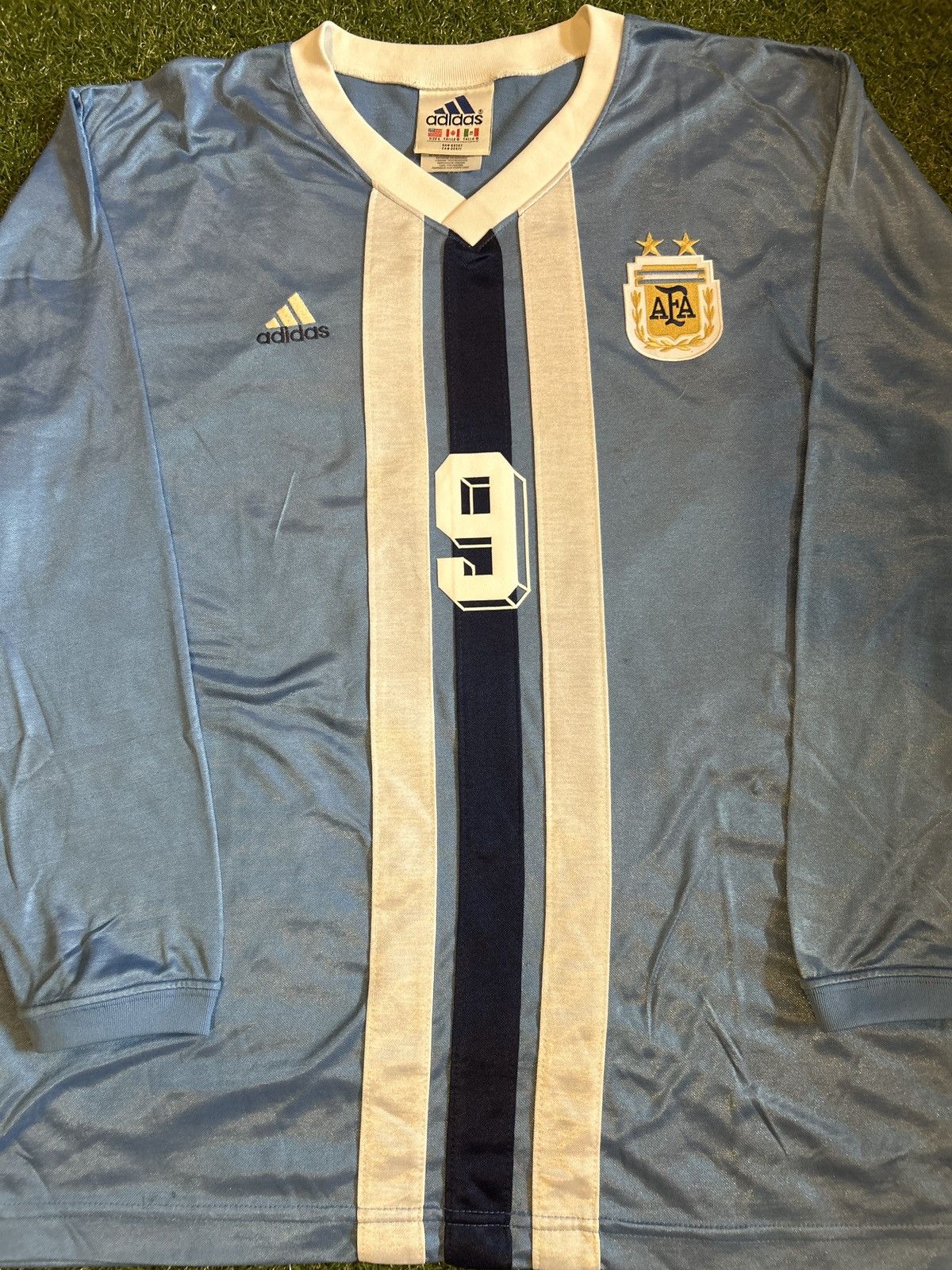 Adidas Argentina Batistuta Adidas Template Shirt Size US L / EU 52-54 / 3 - 2 Thumbnail