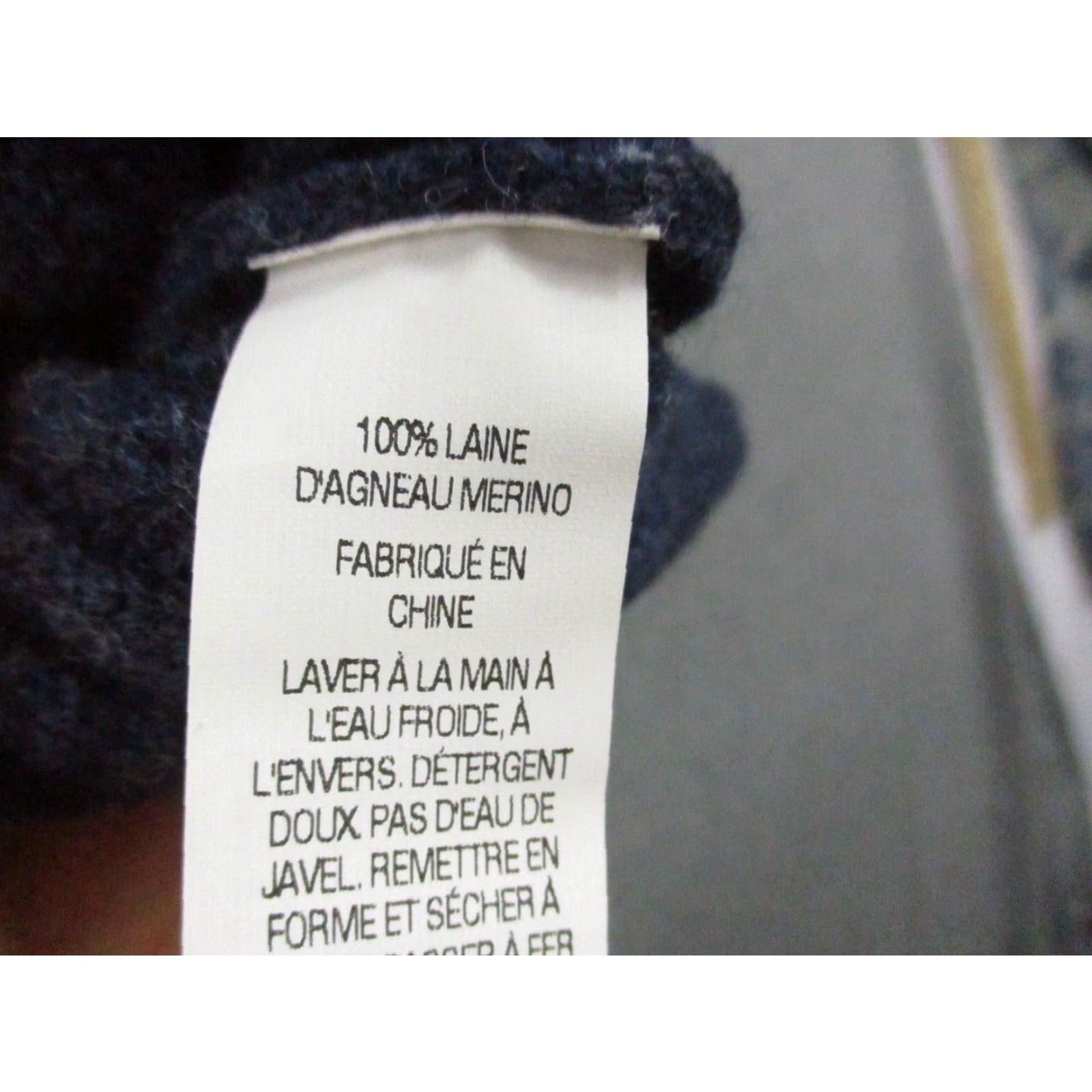Vintage LL Bean Sweater Vest Mens Large Navy Lambswool Cable Knit Pullover Size US L / EU 52-54 / 3 - 7 Thumbnail