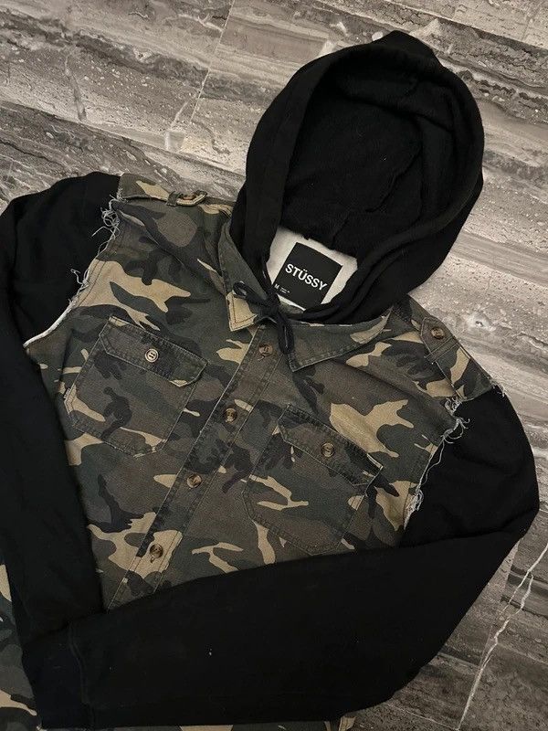 Stussy Rare Stüssy Camo Hooded Jacket Size US M / EU 48-50 / 2 - 1 Thumbnail
