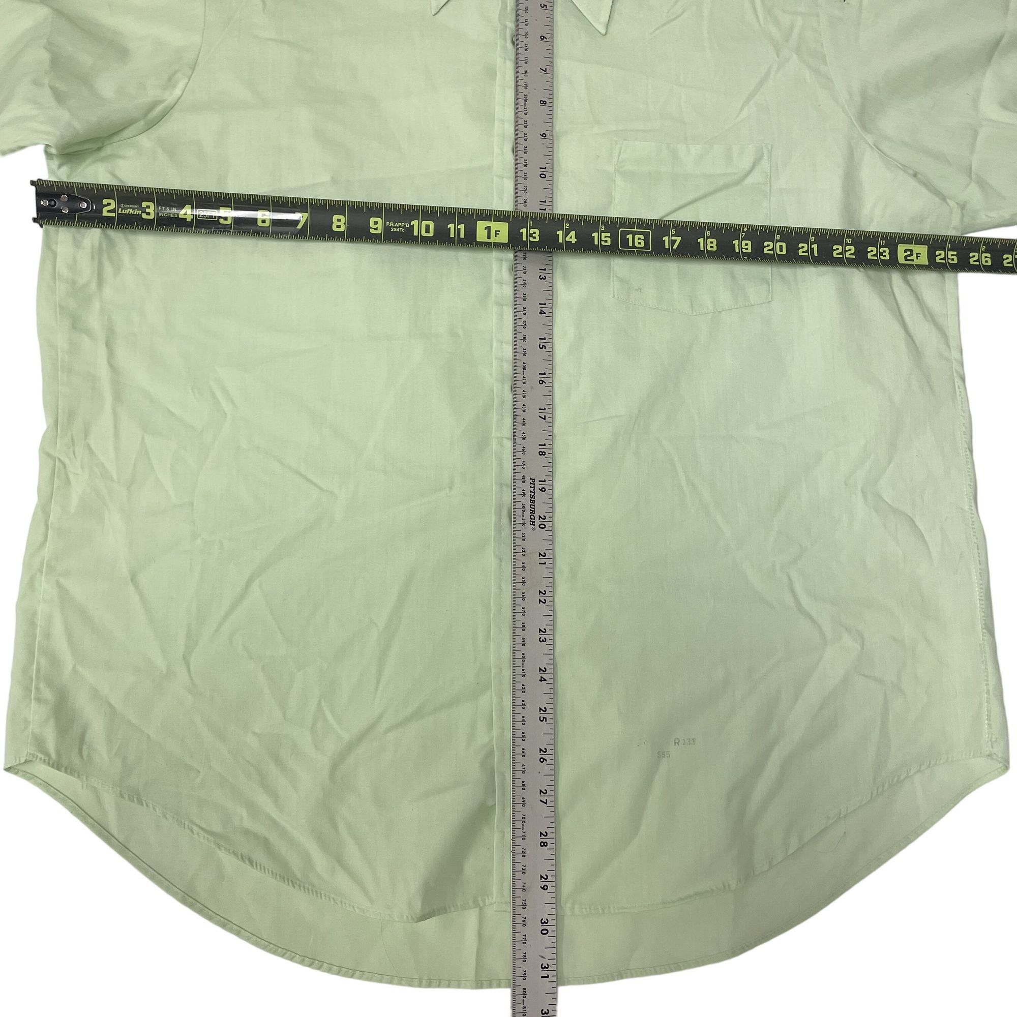 Other Vtg Royal Knight USA MoD LIME Green BUTTERFLY Collar Shirt Size US XL / EU 56 / 4 - 4 Thumbnail