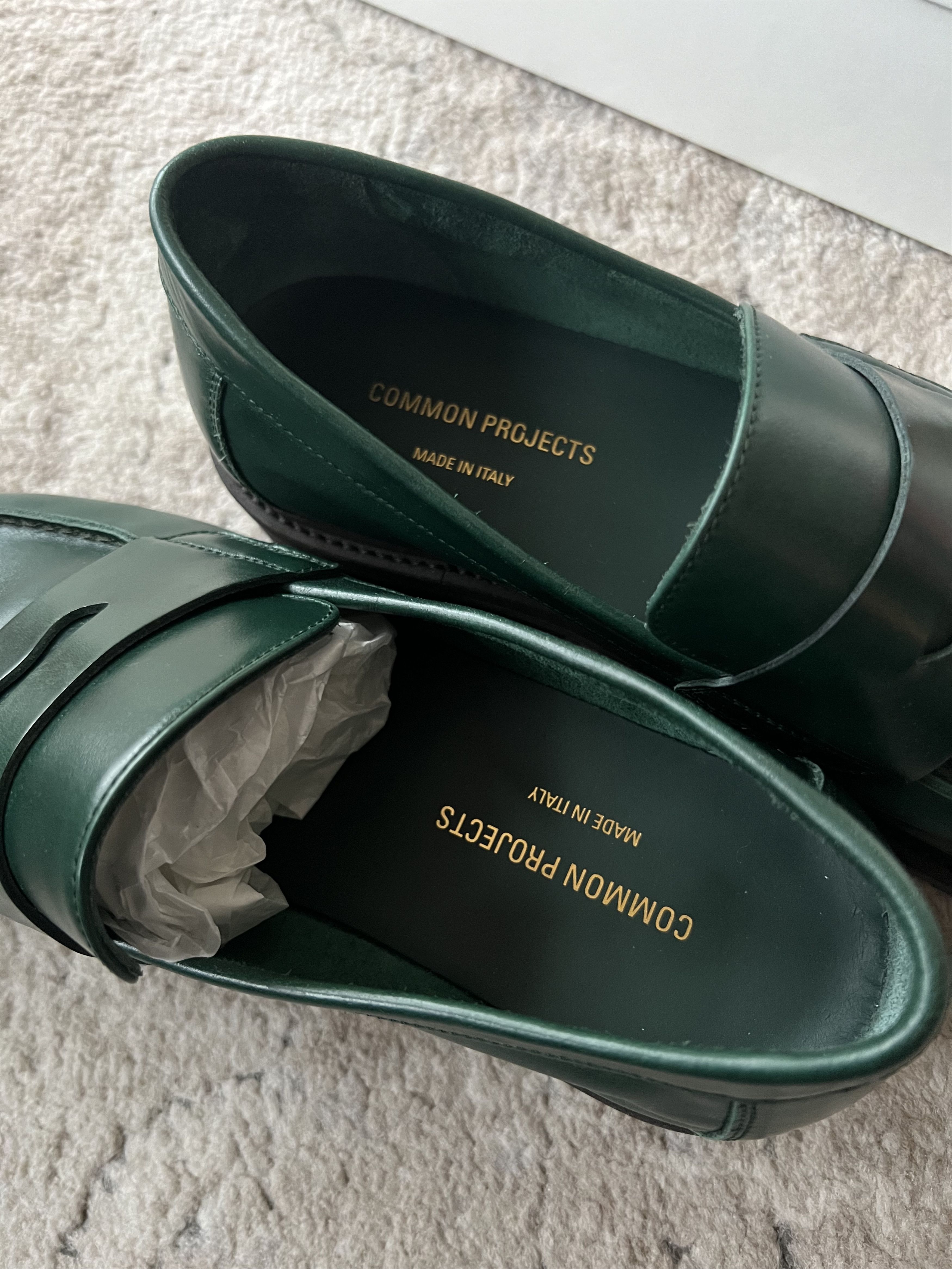 Common Projects Common Projects Green Leather Loafer - Size 45 Size US 12 / EU 45 - 7 Thumbnail