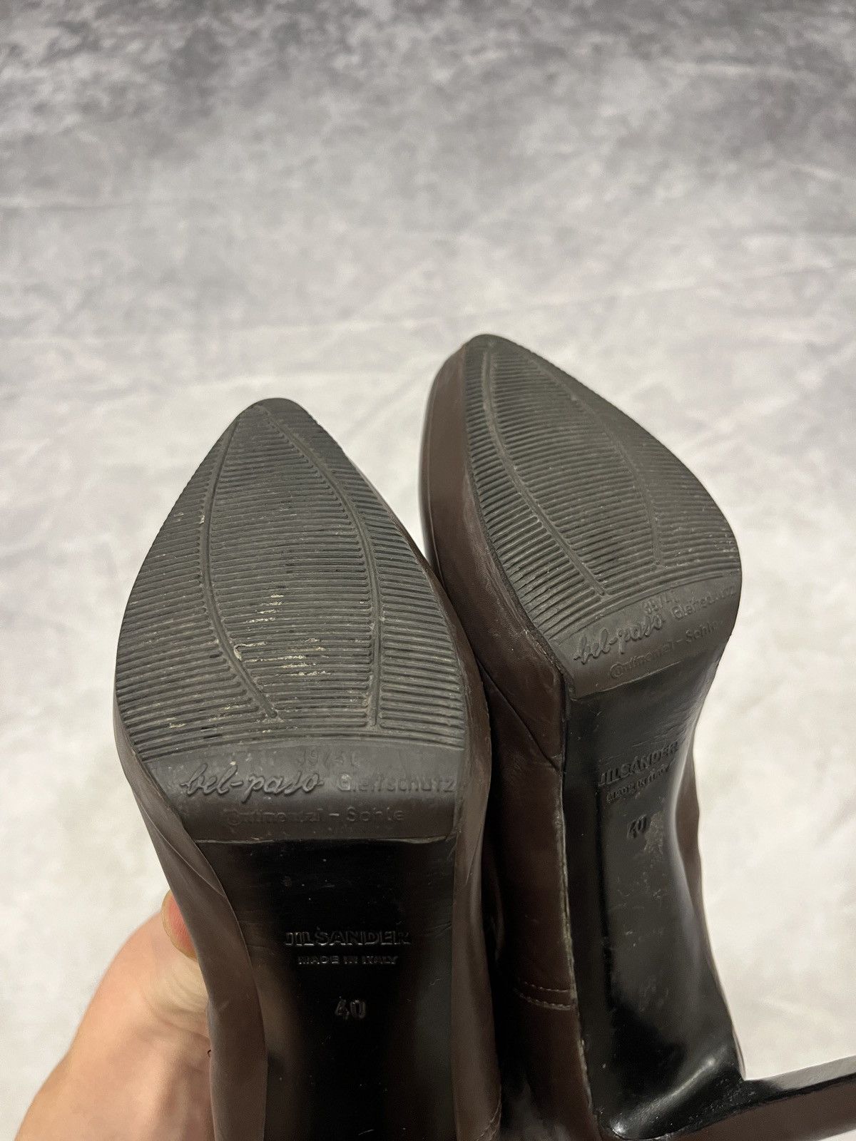 Jil Sander Jil Sander Brown Leather Platform High Heel Boots Size US 10 / IT 40 - 15 Thumbnail