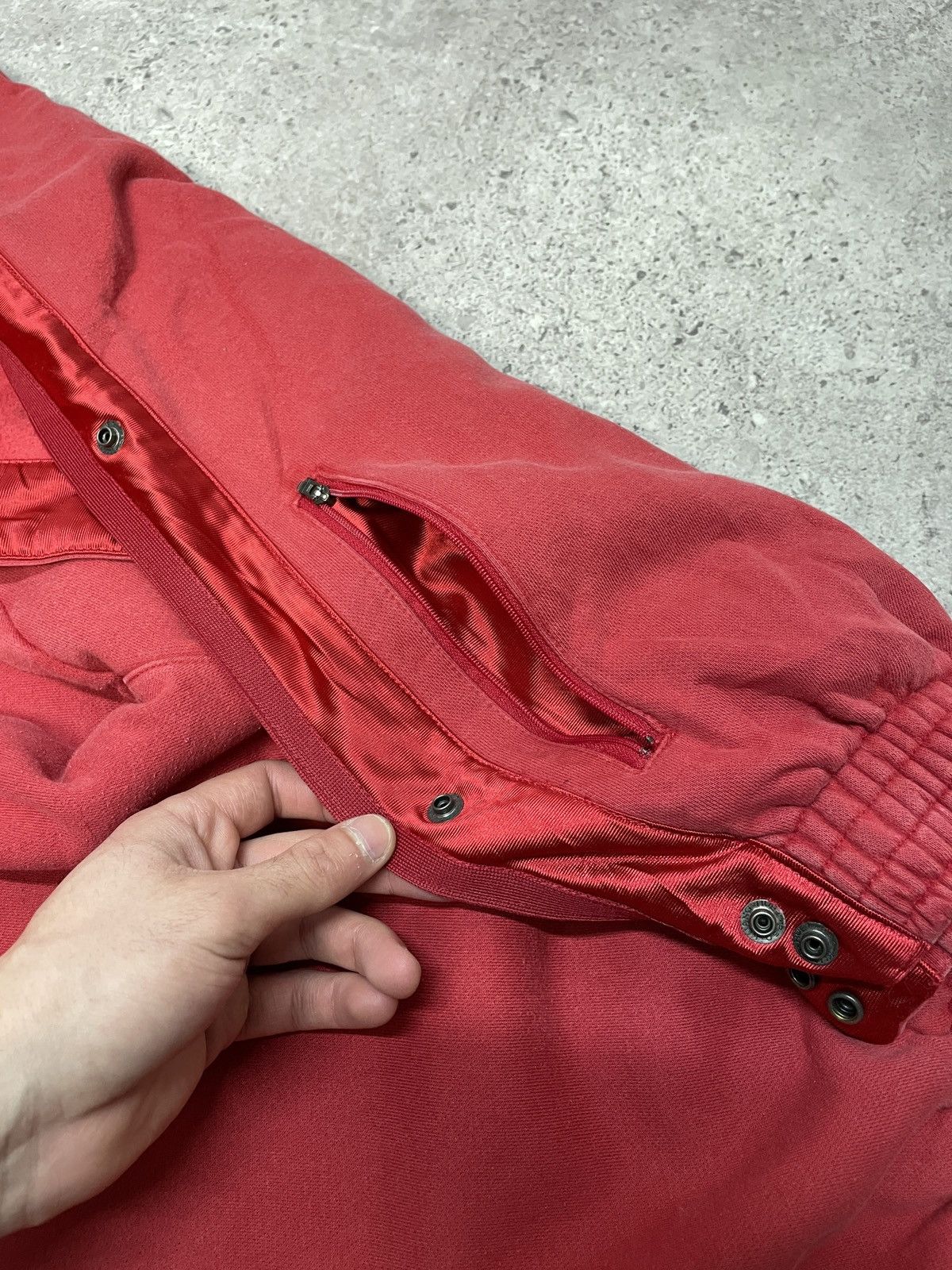 Nike × Vintage Vintage Y2K Nike Drill Sweet Red Track Pants Swoosh Logo Size US 34 / EU 50 - 11 Thumbnail