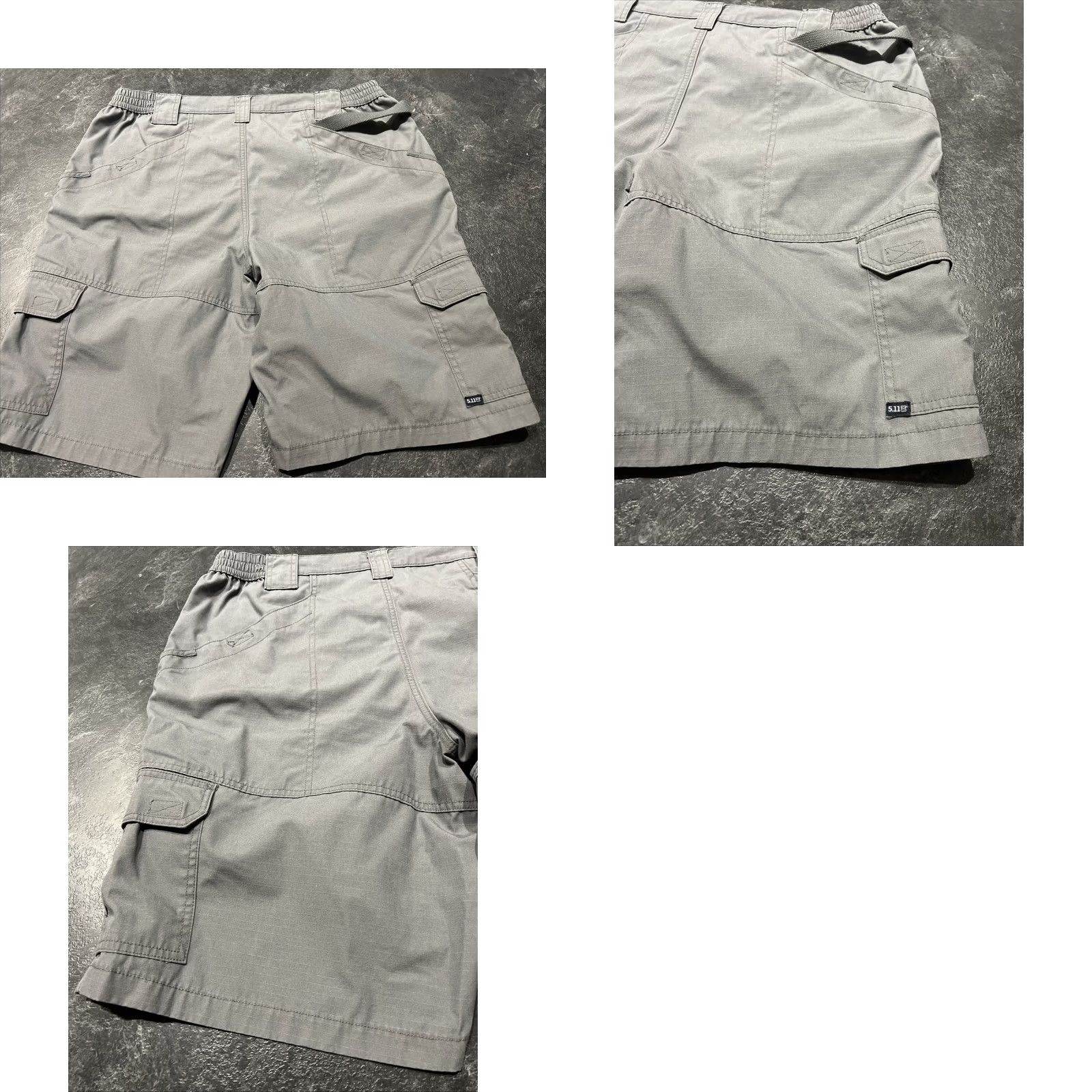 Vintage 5.11 Tactical Shorts Men’s 40 Gray Cargo Rip Stop Canvas Style Work Cloth Solid Mens Casual Travel Size US 40 / EU 56 - 8 Thumbnail