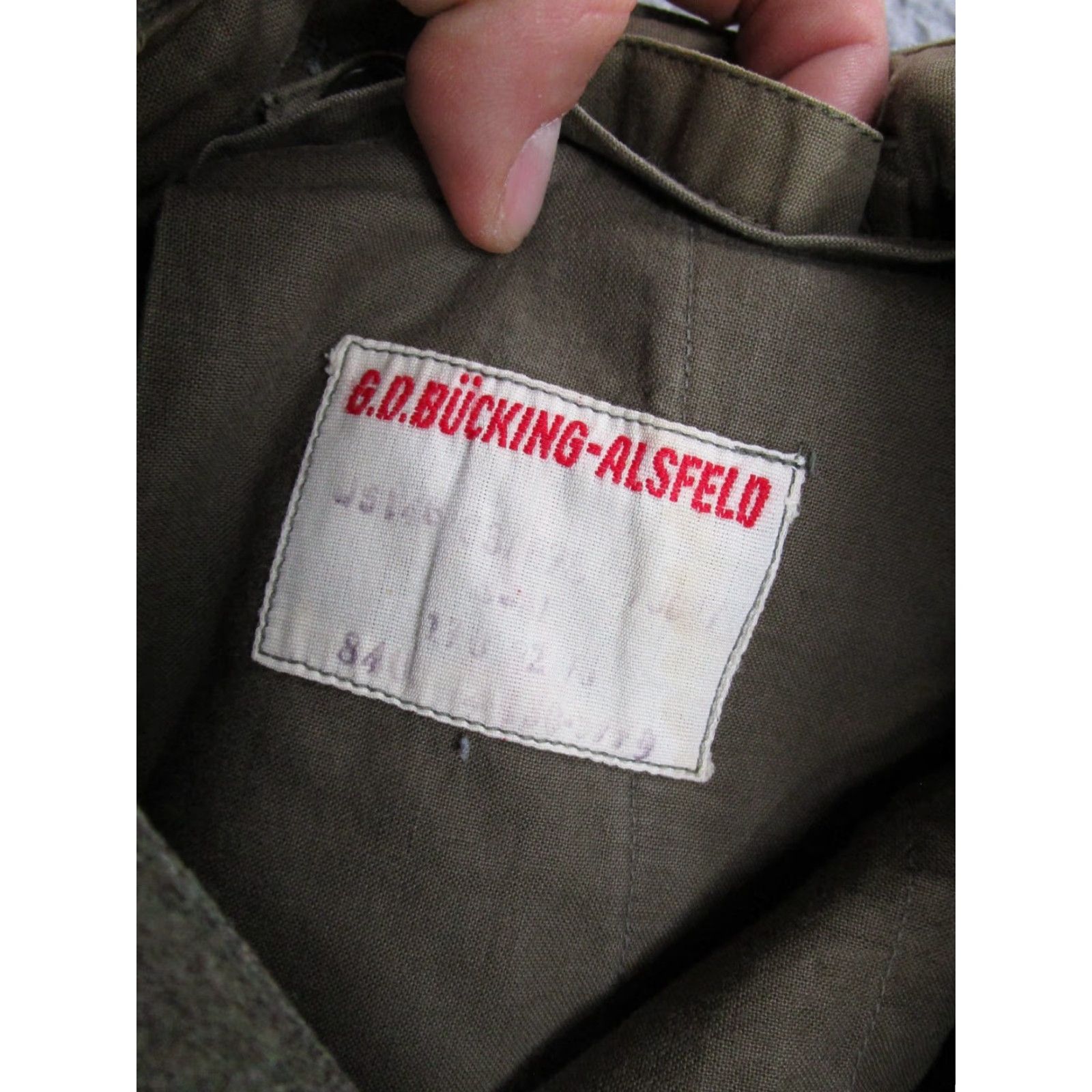 Vintage VINTAGE Wool Cargo Pants Mens 32x29 GD Bucking Alsfeld 1950s Green Military/Landgirl Baggy 1950s Mens Size US 32 / EU 48 - 5 Thumbnail