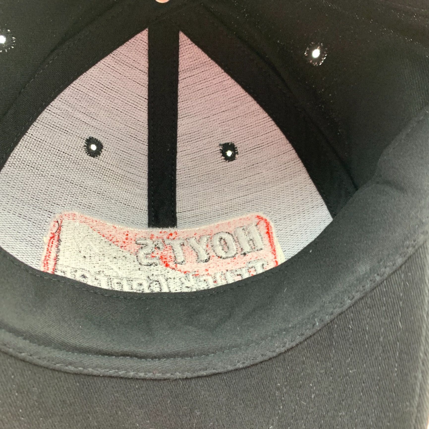 Vintage VINTAGE Cyrk Hat Cap Trucker Snapback One Size Black Cotton Truck Center Topeka KS Hoyt's Truck Center 90s Mens Womens Girls Boys Size ONE SIZE - 6 Thumbnail