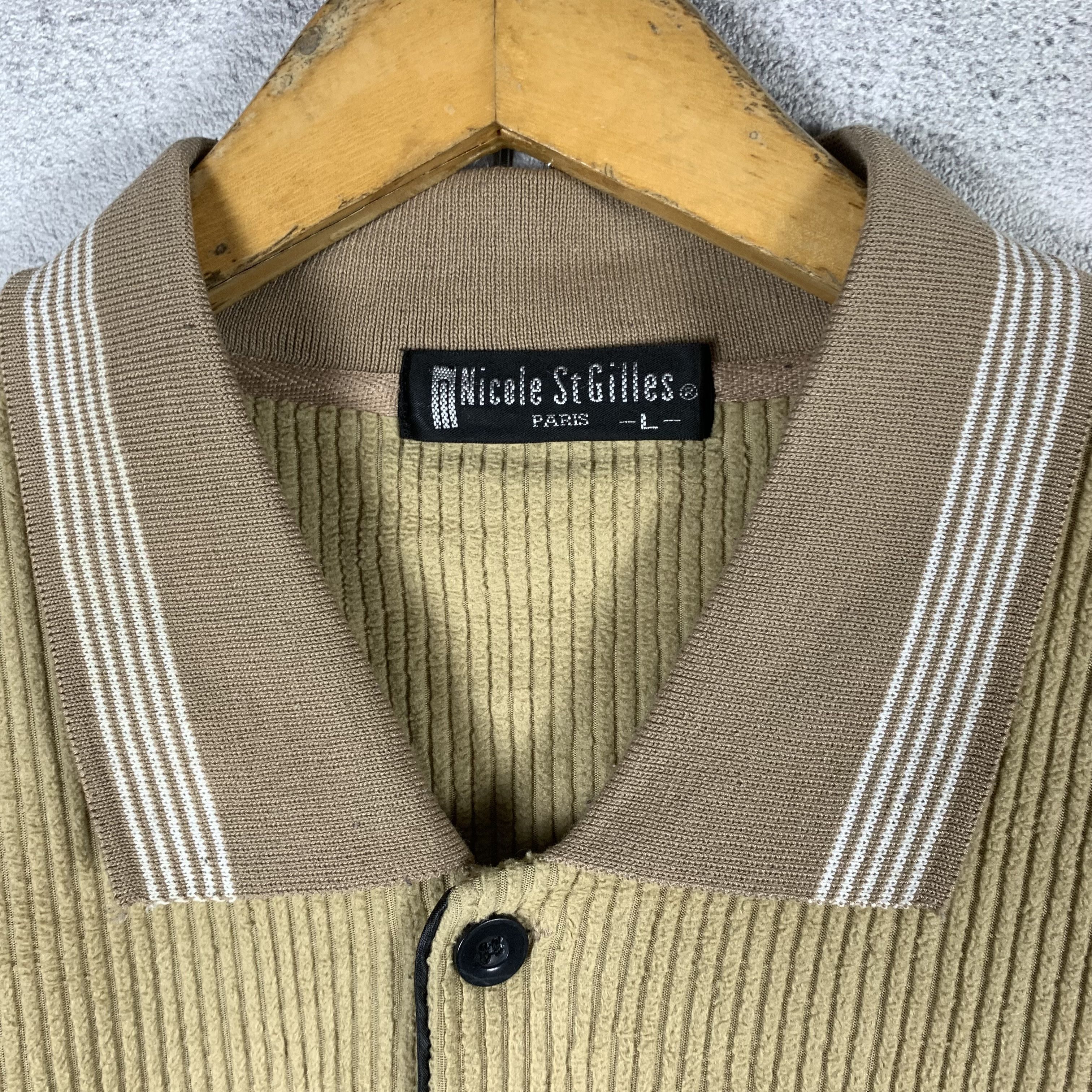 Vintage Vintage 90s Nicole St Gilles Paris Sweatshirt Crewneck Beige Size US L / EU 52-54 / 3 - 5 Thumbnail