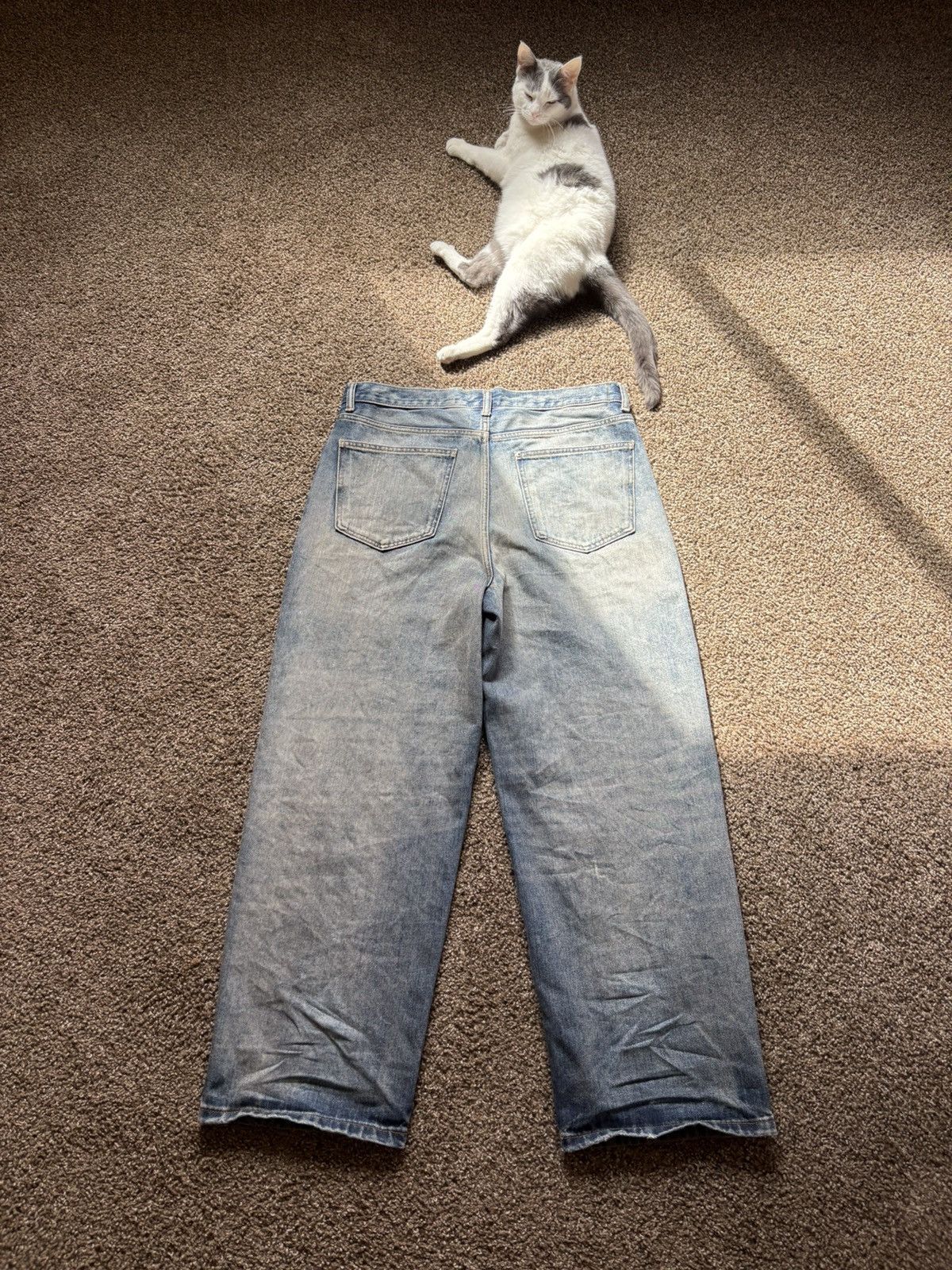 H&M H&M Baggy Blue Jeans Size US 33 - 2 Thumbnail