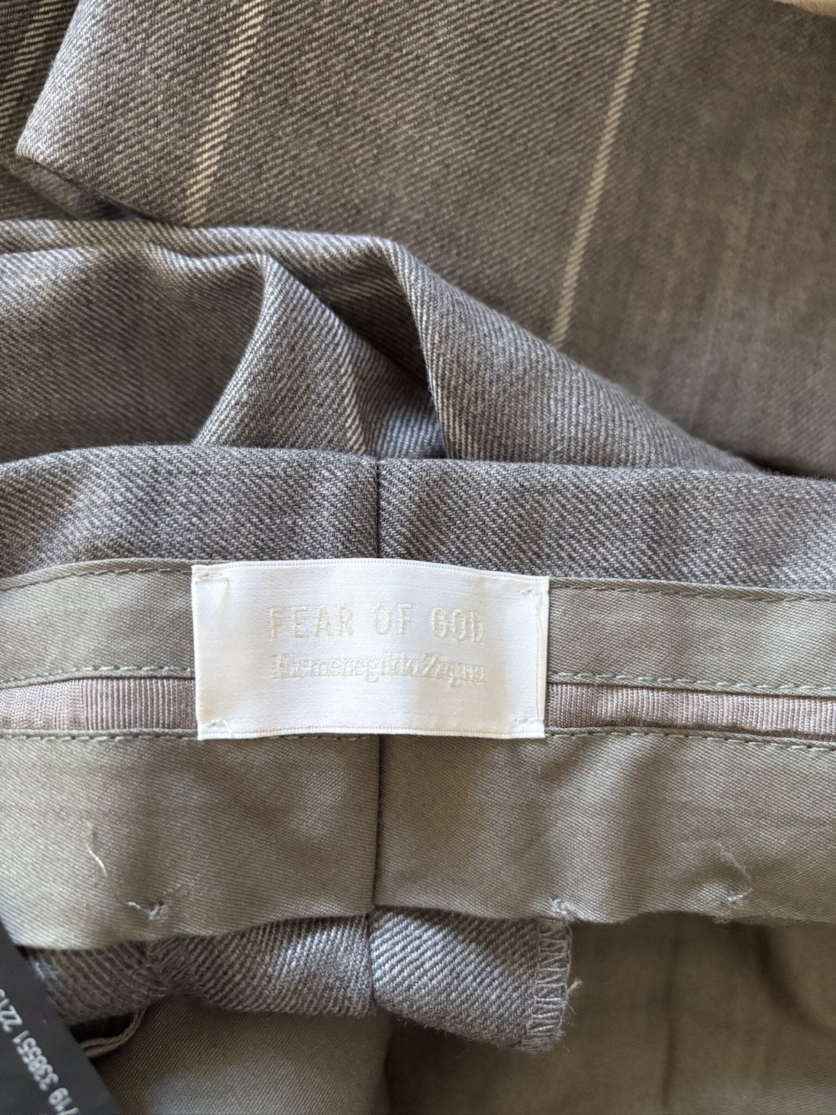 Ermenegildo Zegna × Fear of God Rare Fear of God Zegna Striped Suit Trousers 52 Size 52R - 7 Thumbnail