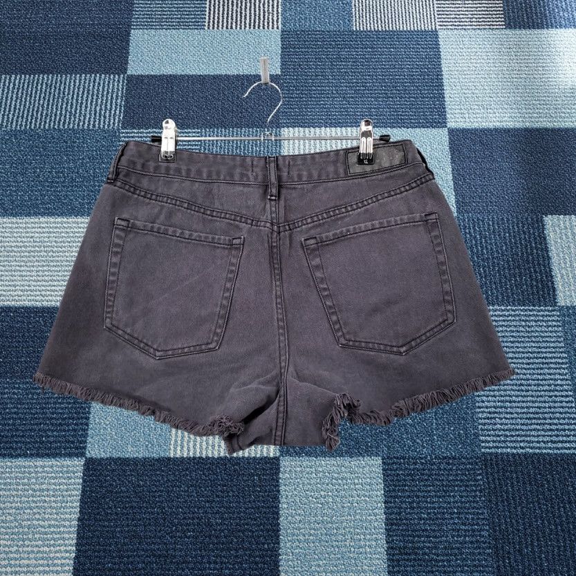 Pacsun Pacsun Shorts Womens 30 Black High Rise Button Fly Cut Off Hot Pants Denim Size 30" / US 8 / IT 44 - 1 Thumbnail