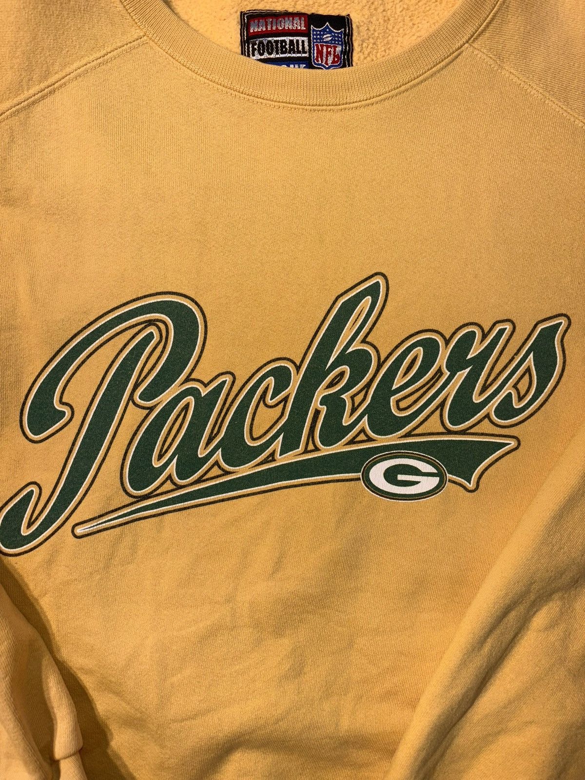 NFL Vtg Green Bay Packers Script Spellout 90’s NFL Crewneck Sz L Size US L / EU 52-54 / 3 - 2 Thumbnail