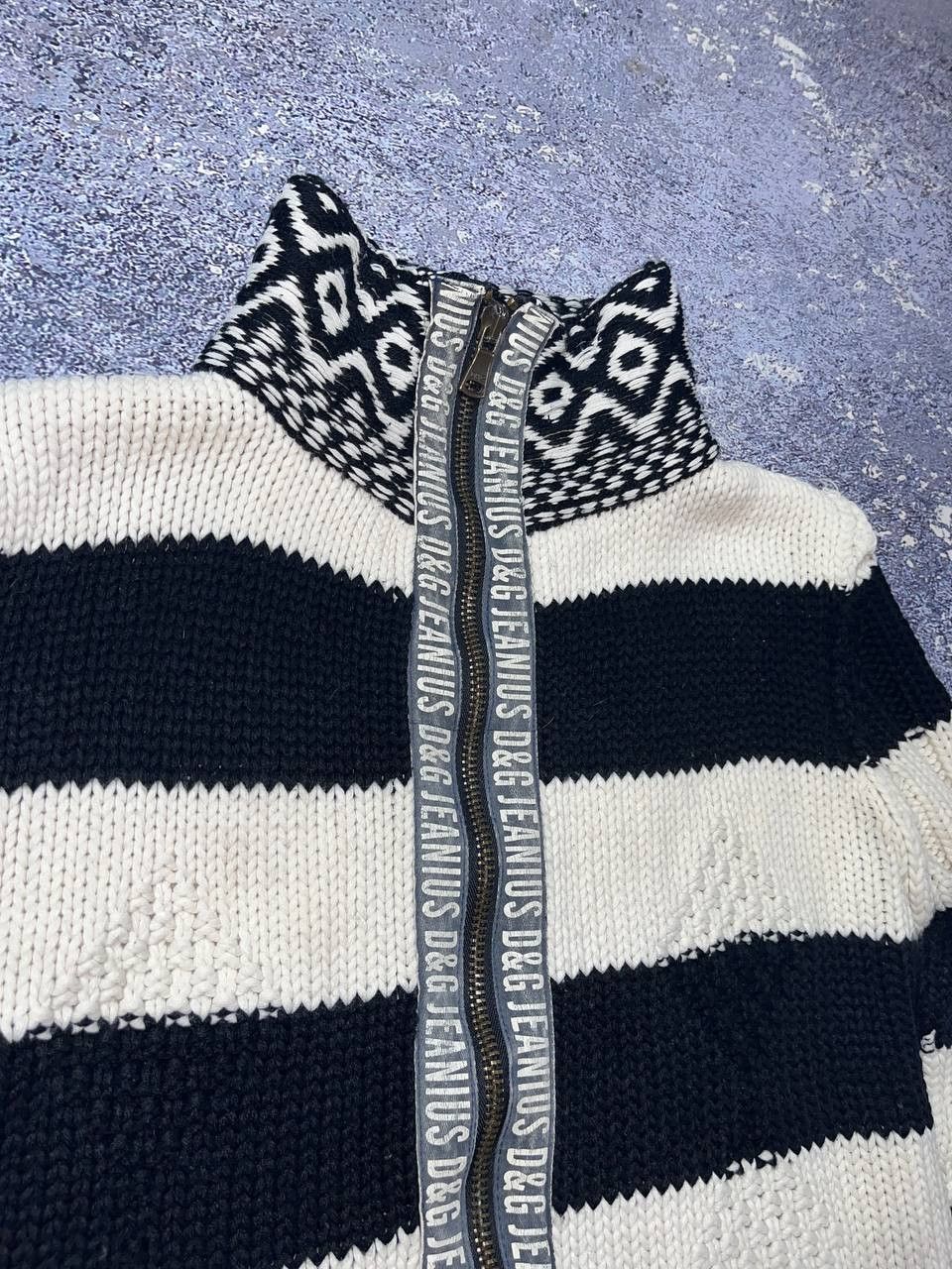 Dolce & Gabbana Rare DOLCE & GABBANA D&G Knit Zip HAND KNIT Size US M / EU 48-50 / 2 - 4 Thumbnail