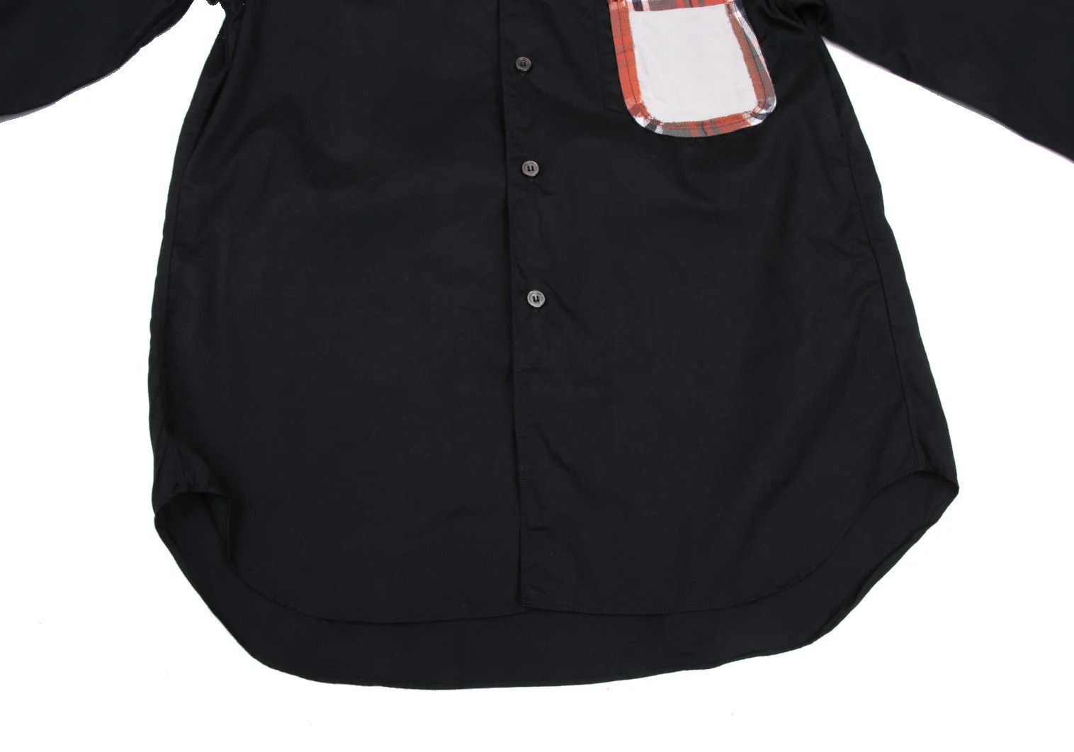 Comme des Garcons Homme Plus Cotton Bow Tie Double Patch Pocket Design Shirt Black XS Size US XS / EU 42 / 0 - 10 Thumbnail
