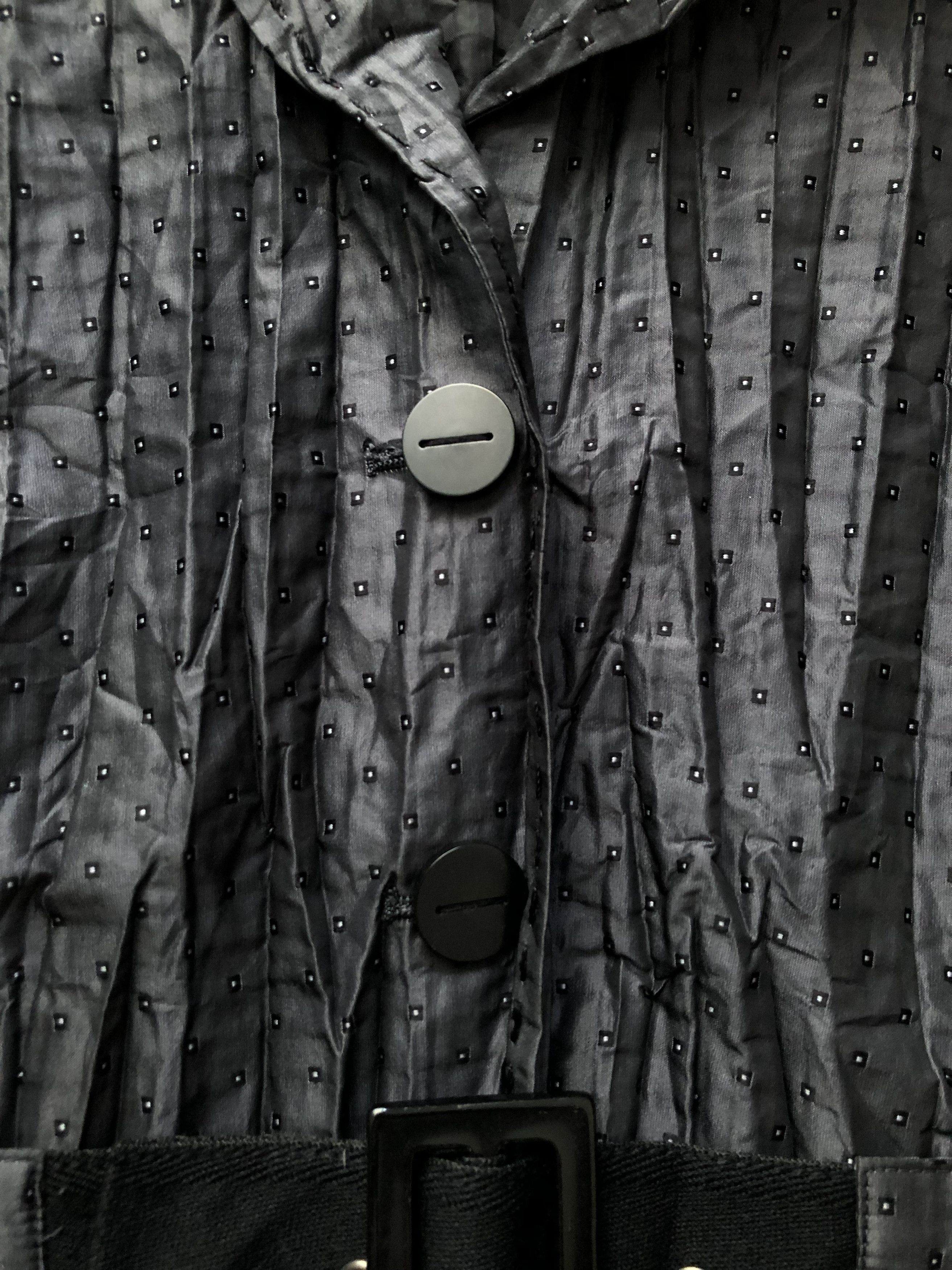 Adolfo Dominguez × Vintage Adolfo Dominguez Jacket Womens Small Black Button Size S / US 4 / IT 40 - 4 Thumbnail
