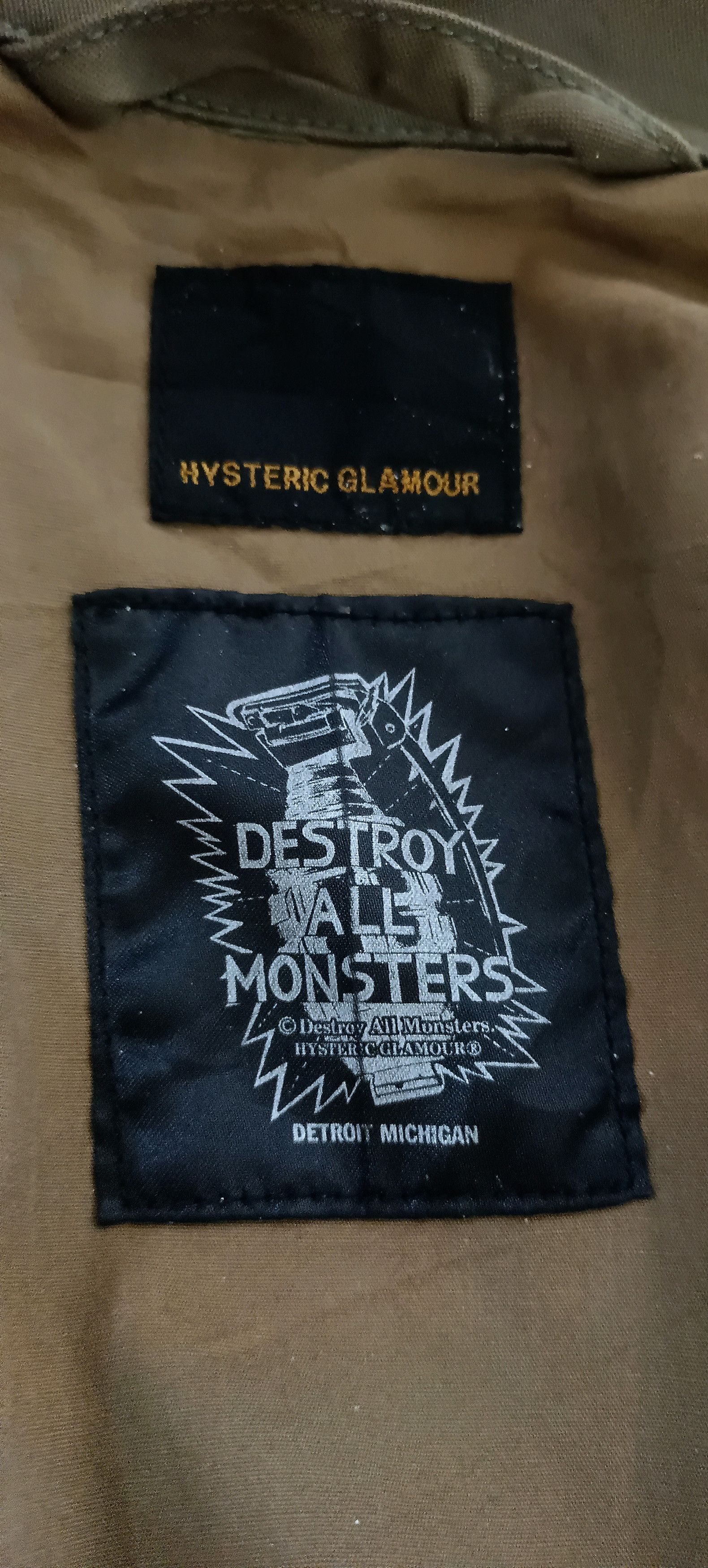 Hysteric Glamour 💥HYSTERIC GLAMOUR Destroy All Monster Military Jacket Size US M / EU 48-50 / 2 - 12 Thumbnail